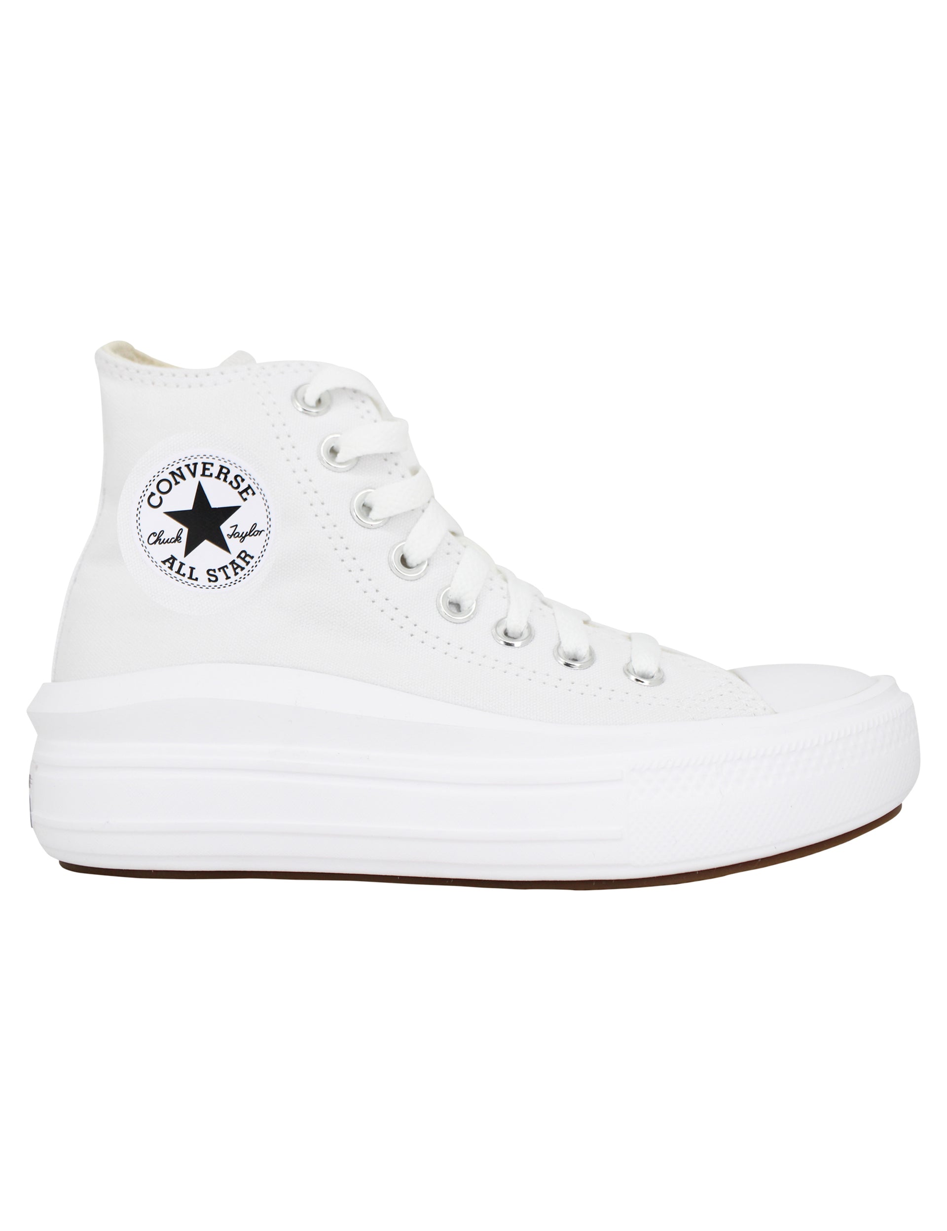 Chuck Taylor women's sneakers, white canvas ankle boot with high bottom