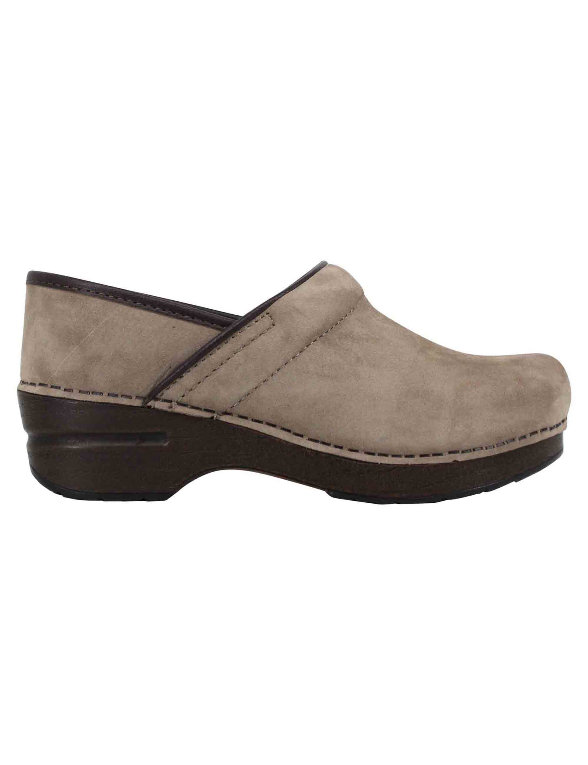 Clogs donna Professional in nabuk taupe