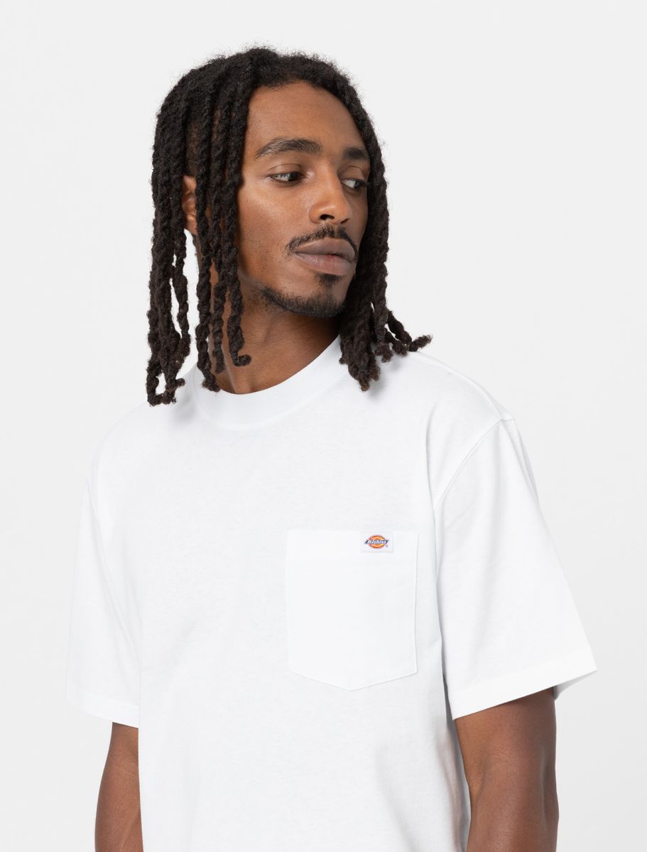 T-shirt uomo Luray in cotone bianco dk0a4yfc-whx