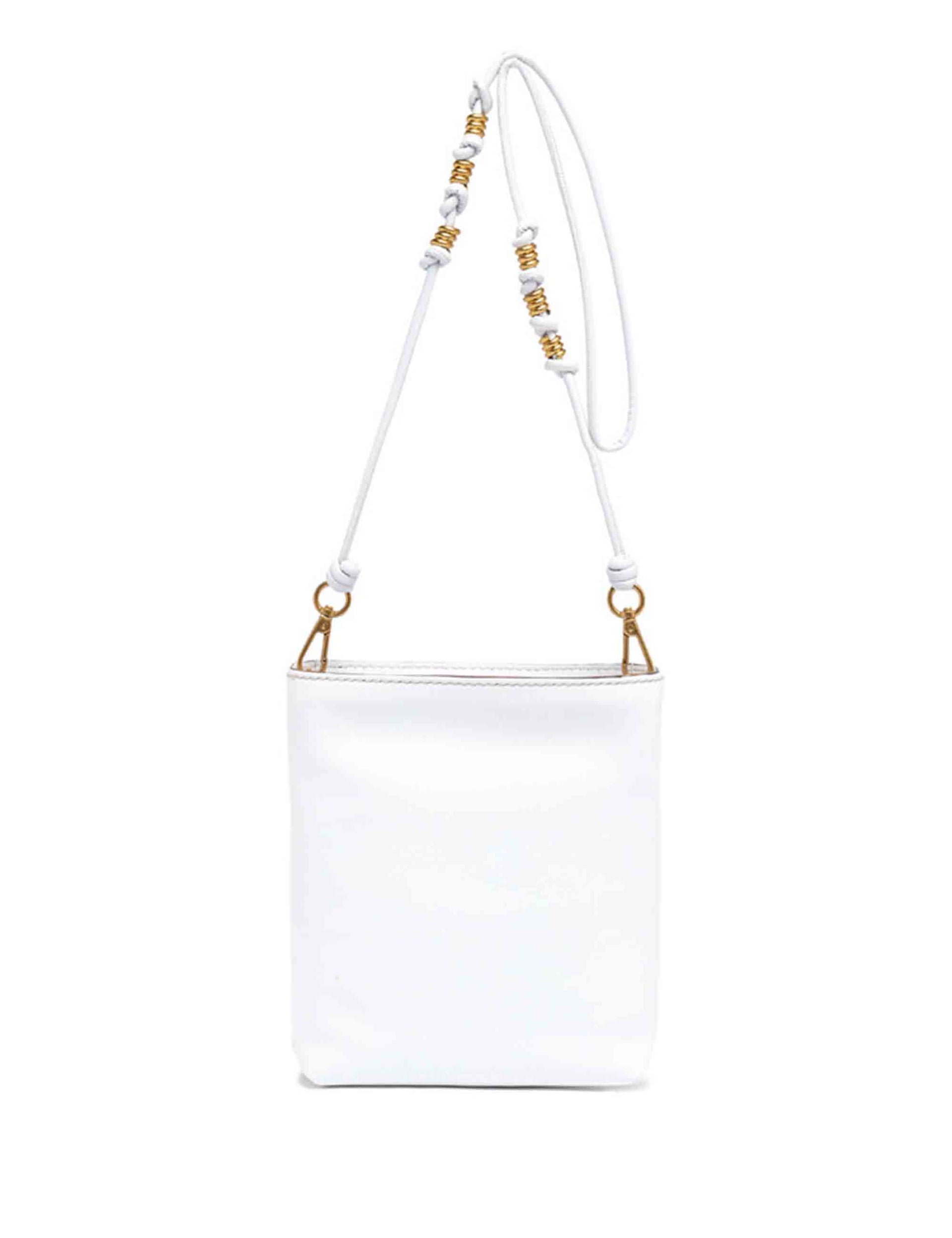 Camilla women's shoulder bags in white leather