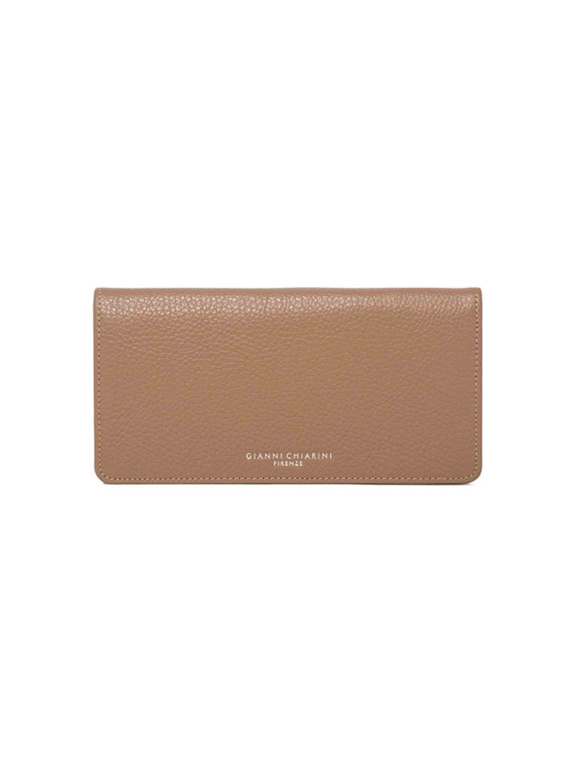 Women's camel leather wallet