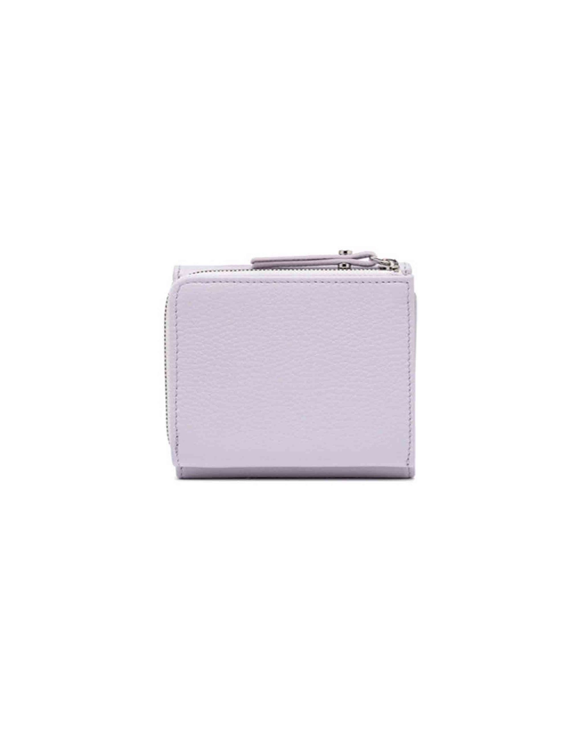 Women's cream leather wallet
