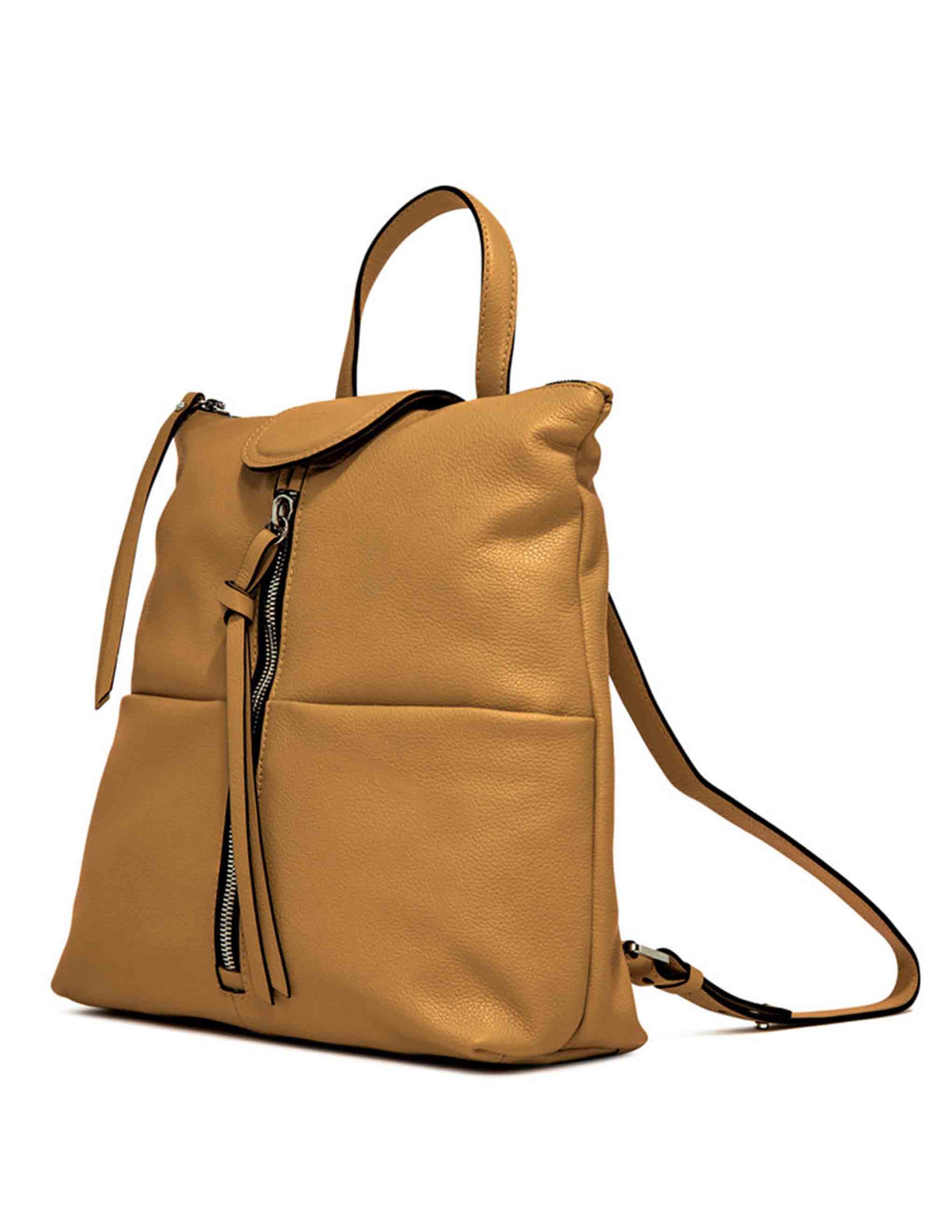 Giada women's backpacks in tan leather