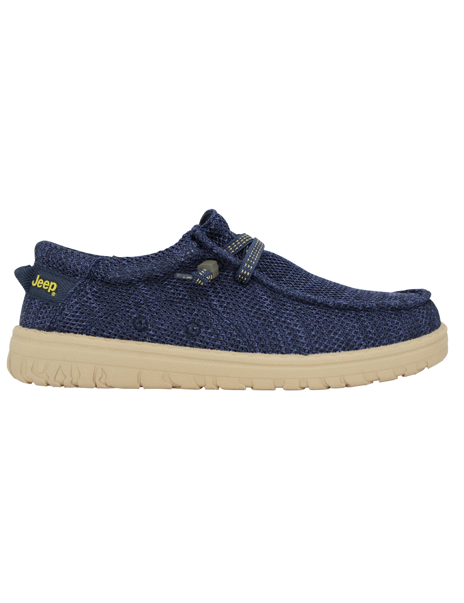 Samoa Wallabee Knit men's lace-ups in blue fabric