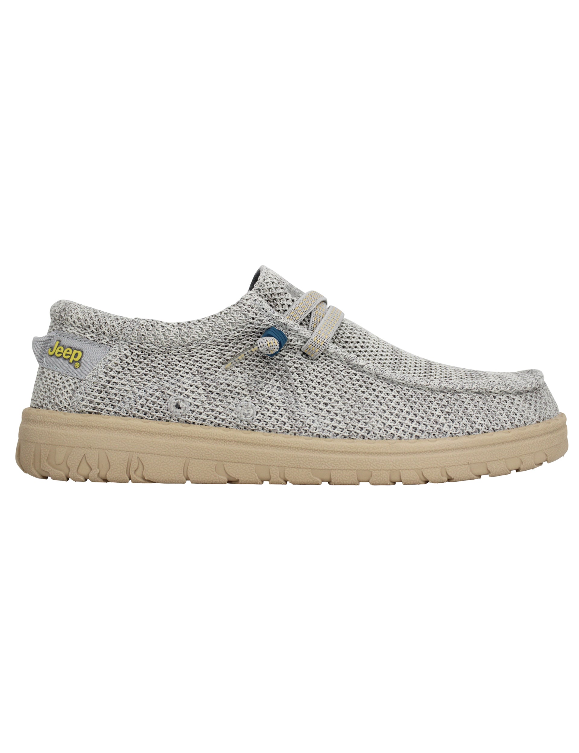 Stringate uomo Samoa Wallabee Knit in tessuto grigio