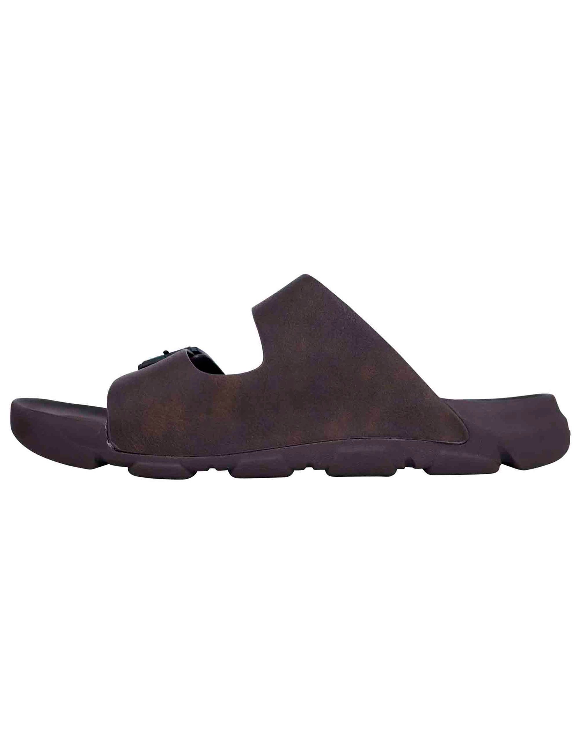 Daytona men's sandals in dark brown leather