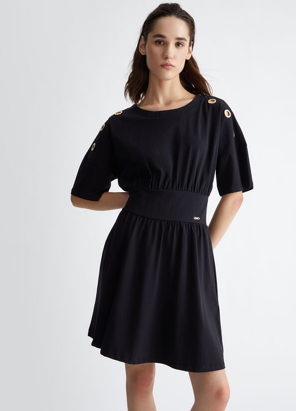 Abiti donna in jersey nero