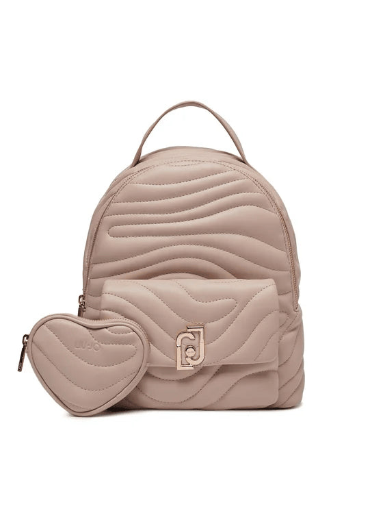 Zaini donna in ecopelle beige