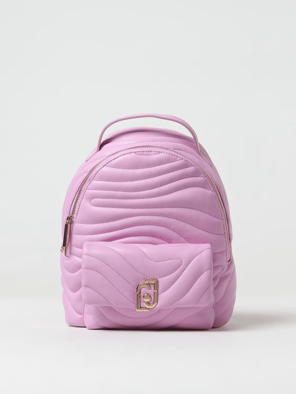 Women's pink eco-leather backpacks