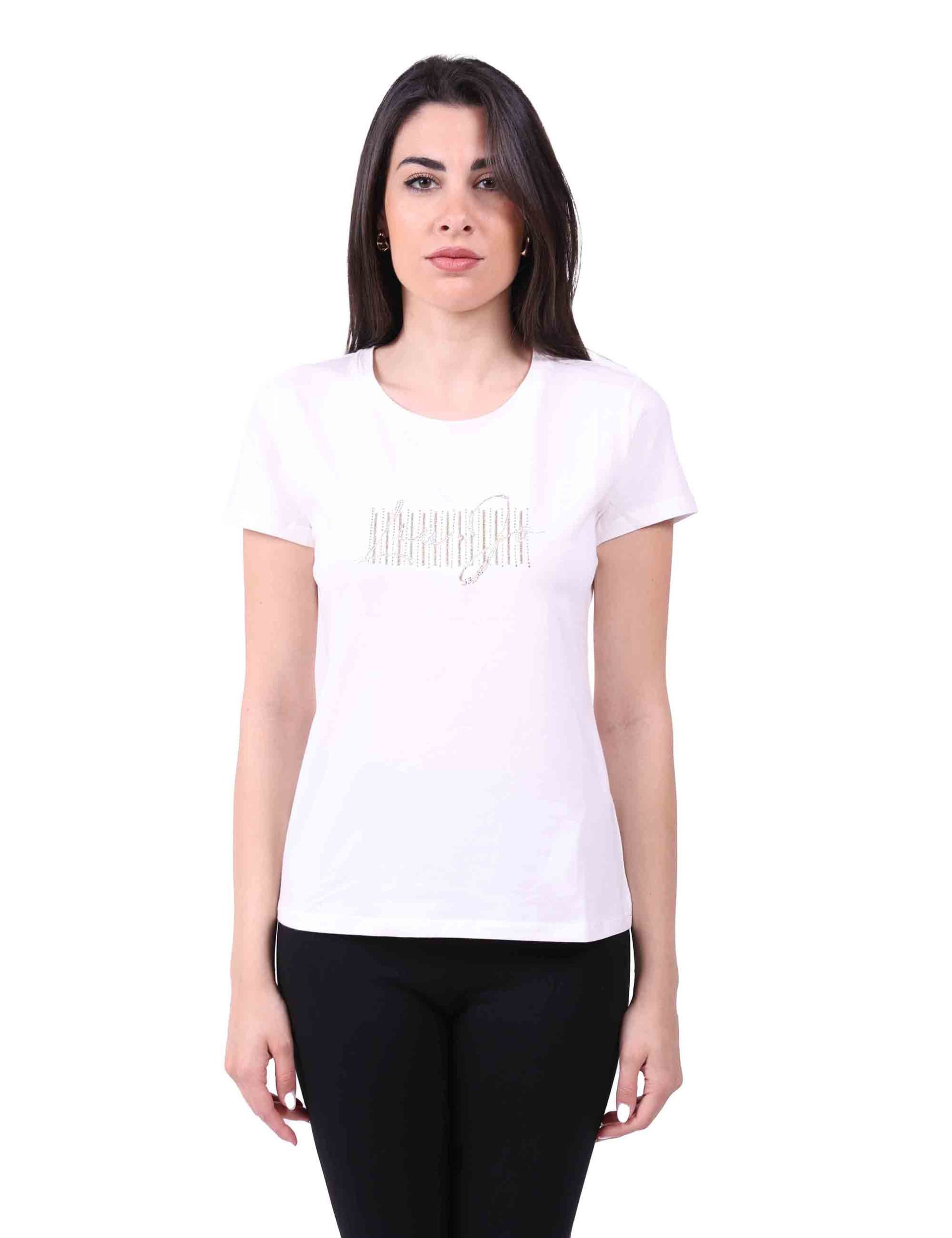 T-shirt donna in jersey di cotone