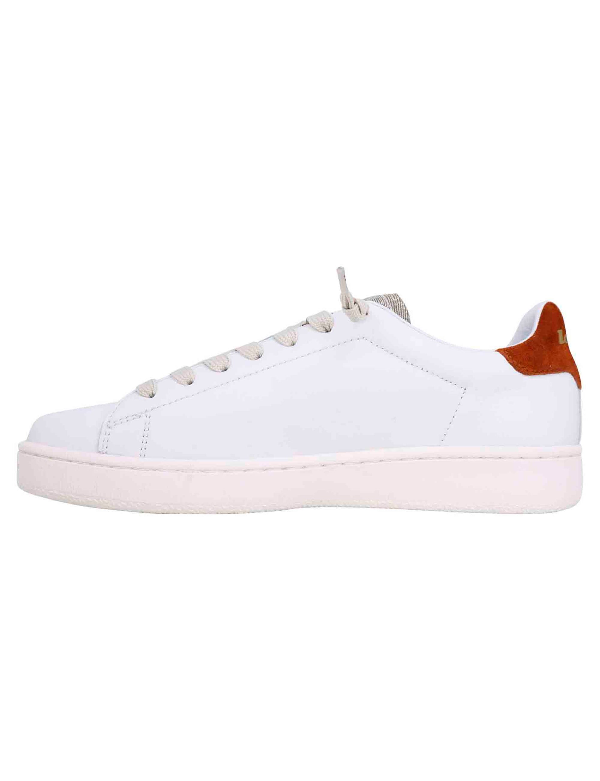 Men's autograph white leather sneakers