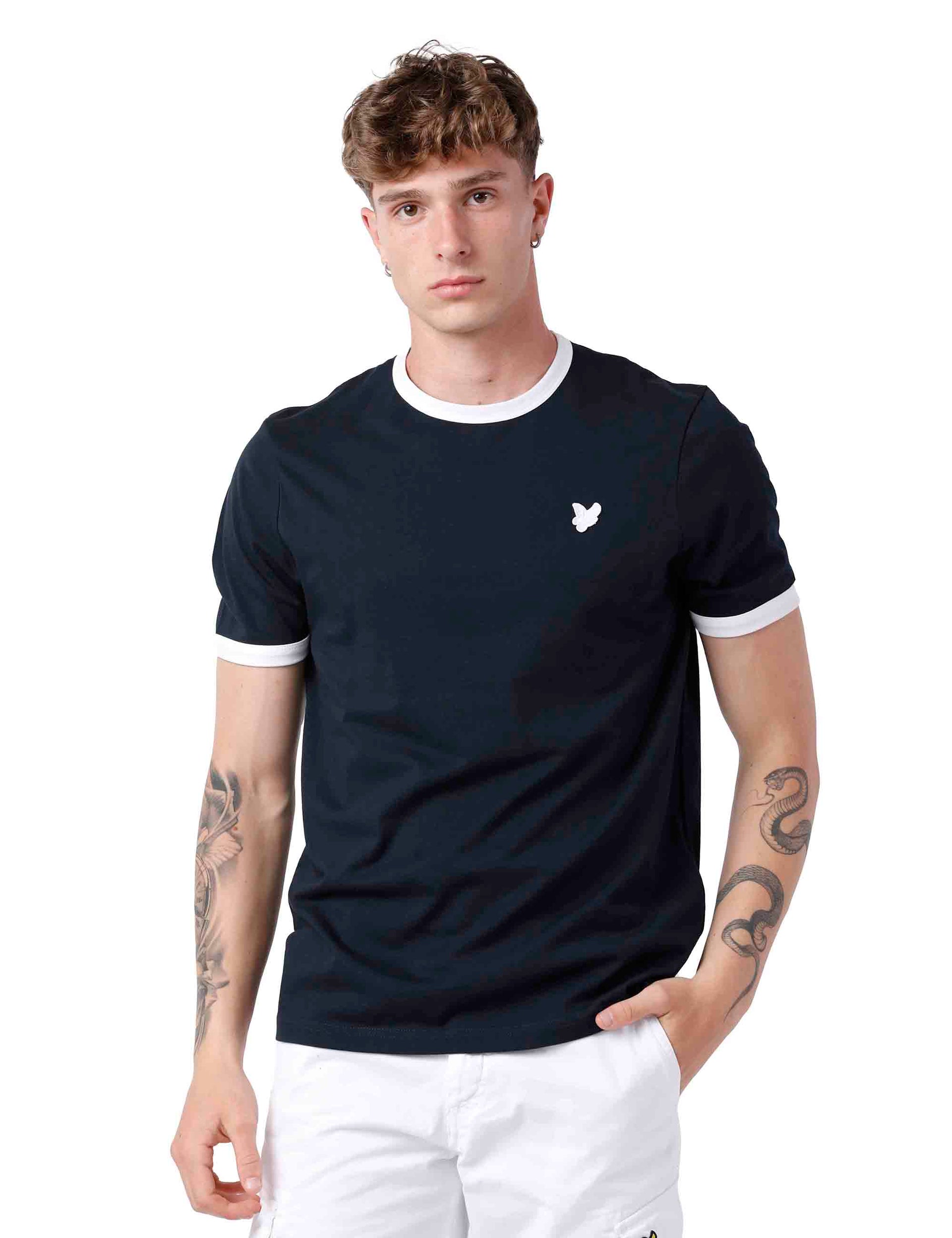 Men's blue cotton t-shirt