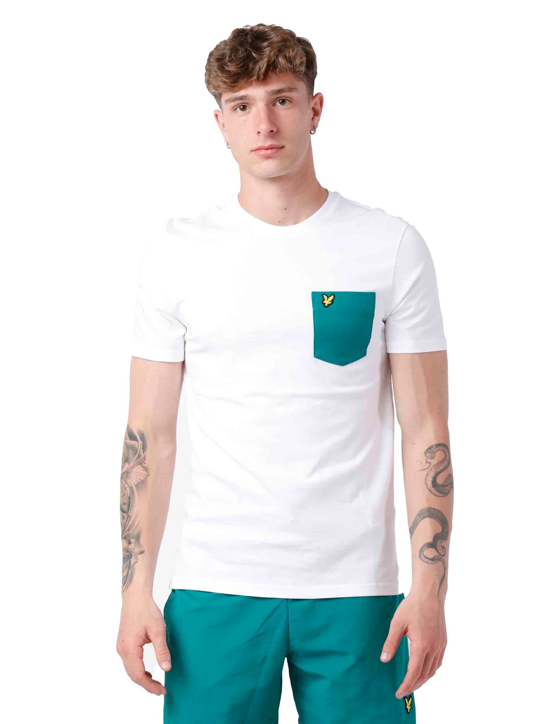 T-shirt uomo in cotone bianco