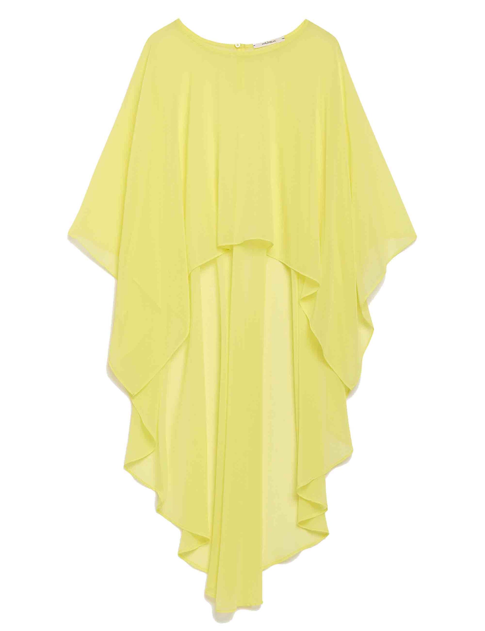 Women's capes in yellow chiffon