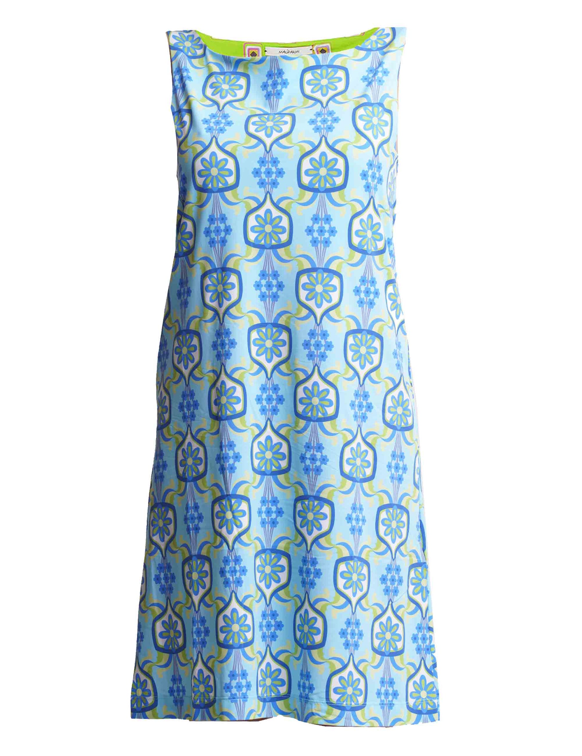 Abiti donna Marigold in jersey azzurro e blu