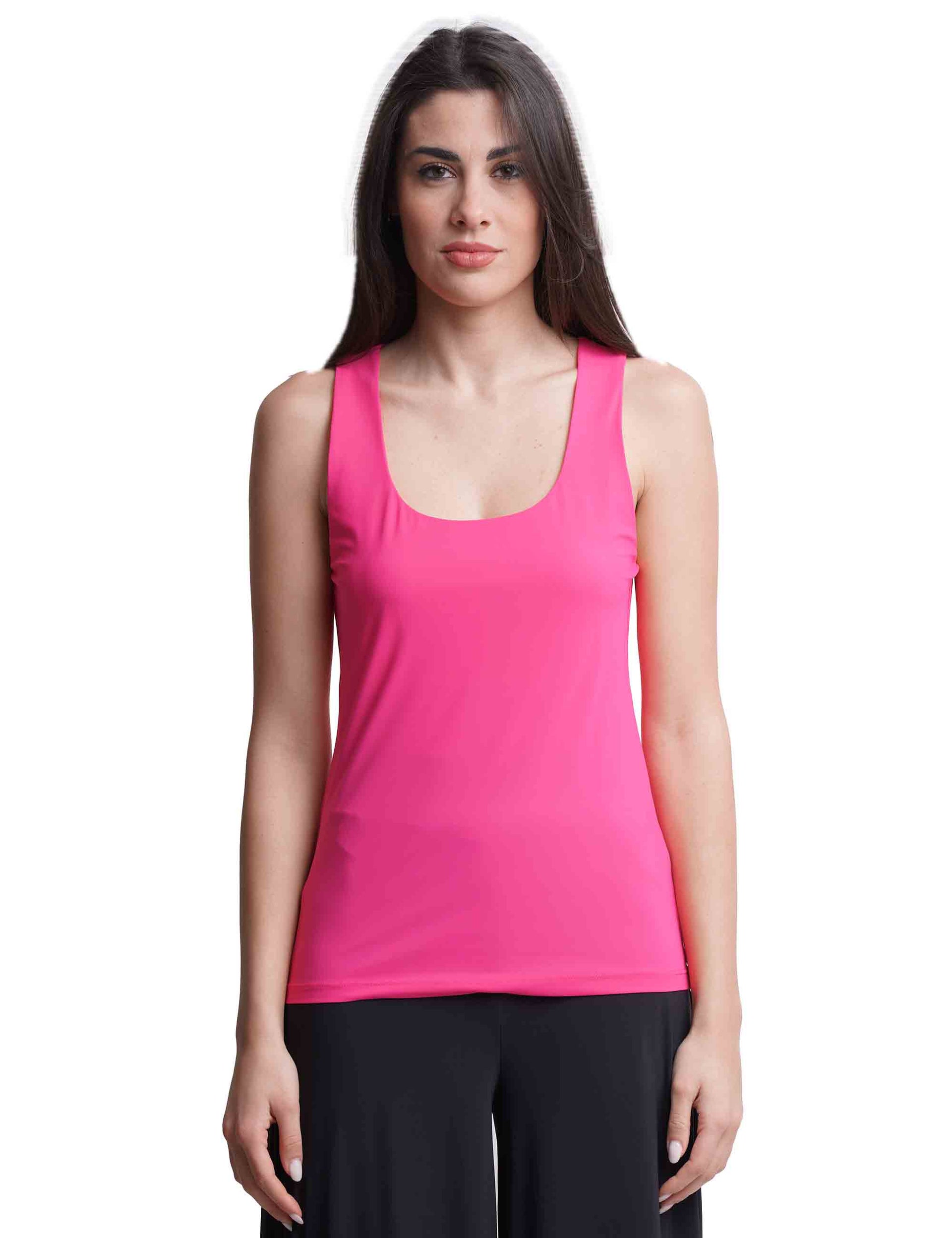 Soft women's top in pink jersey