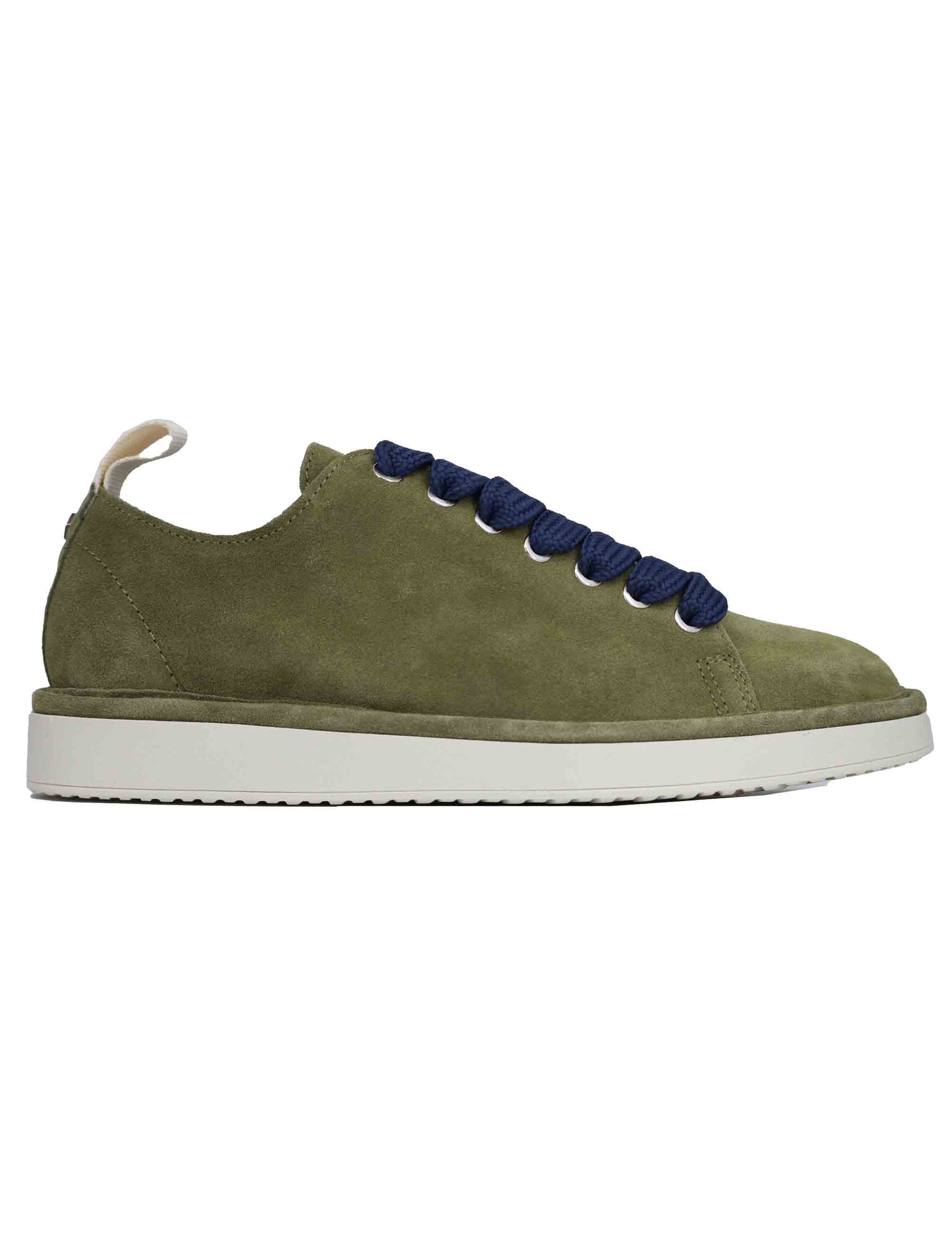 Sneakers uomo in camoscio verde