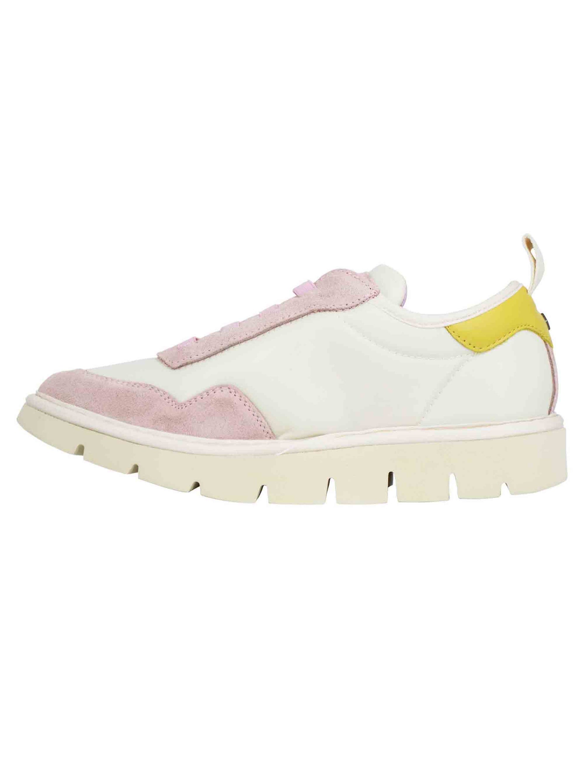 Women's sneakers in off-white fabric