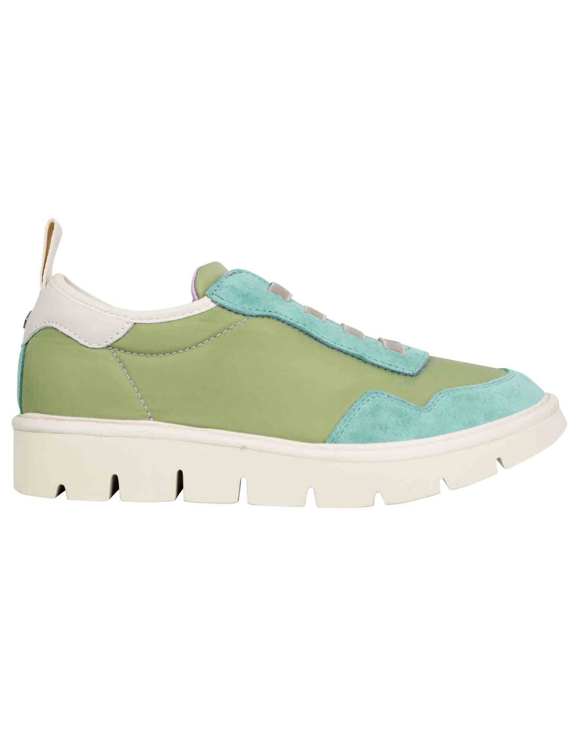 Spatarella Sneakers donna in tessuto verde