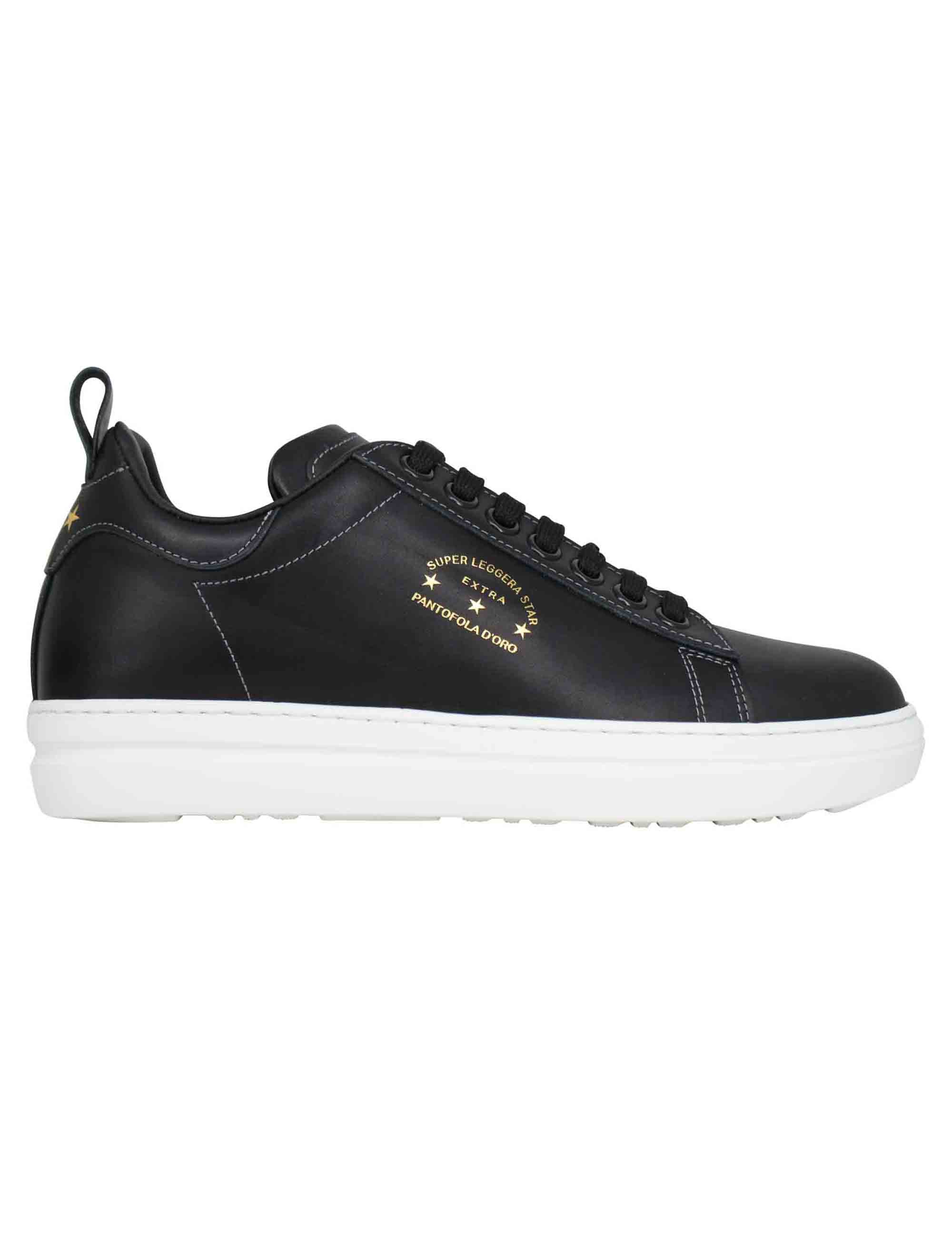 Spatarella Sneakers uomo Court classic in pelle nera