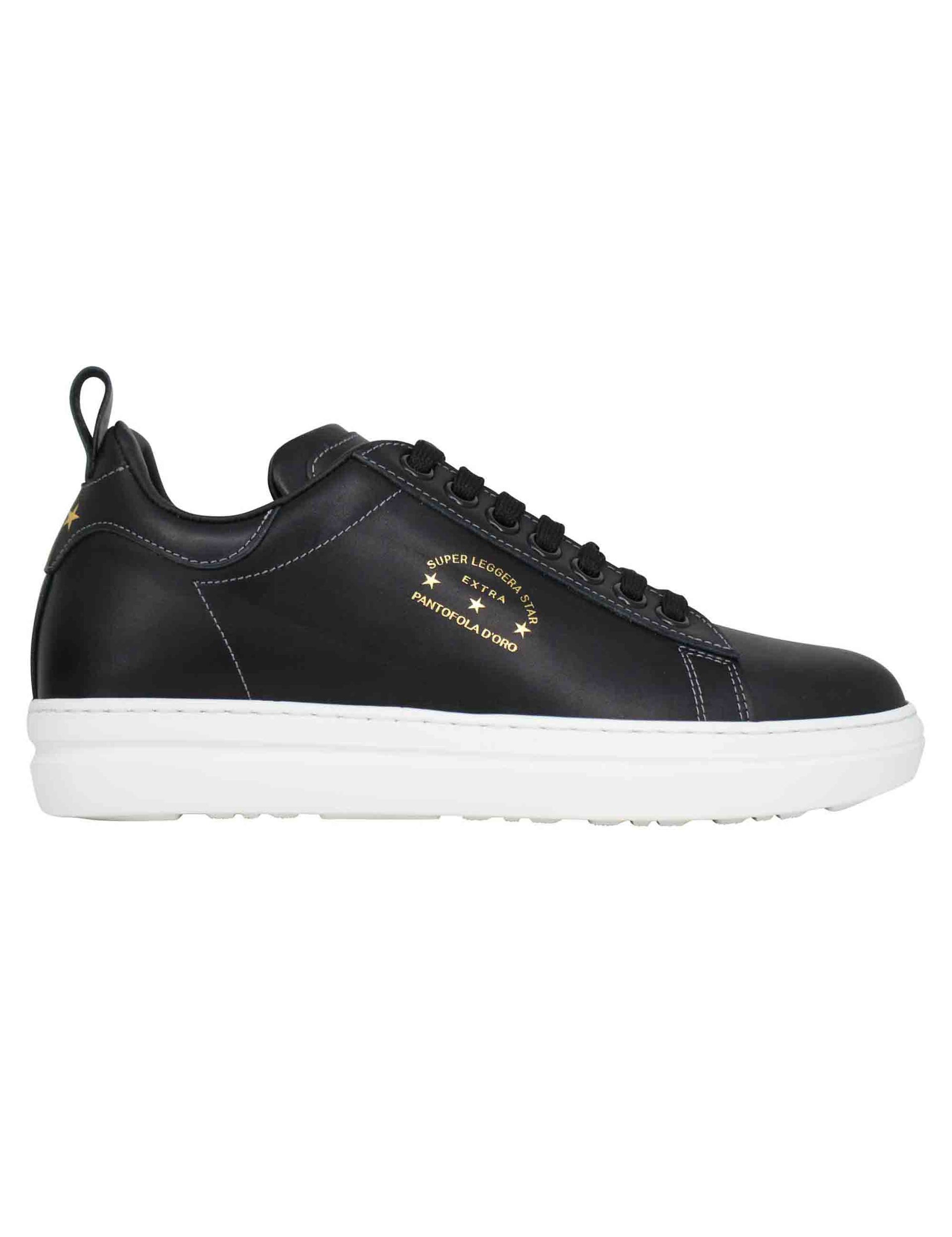 Court classic men's sneakers in black leather