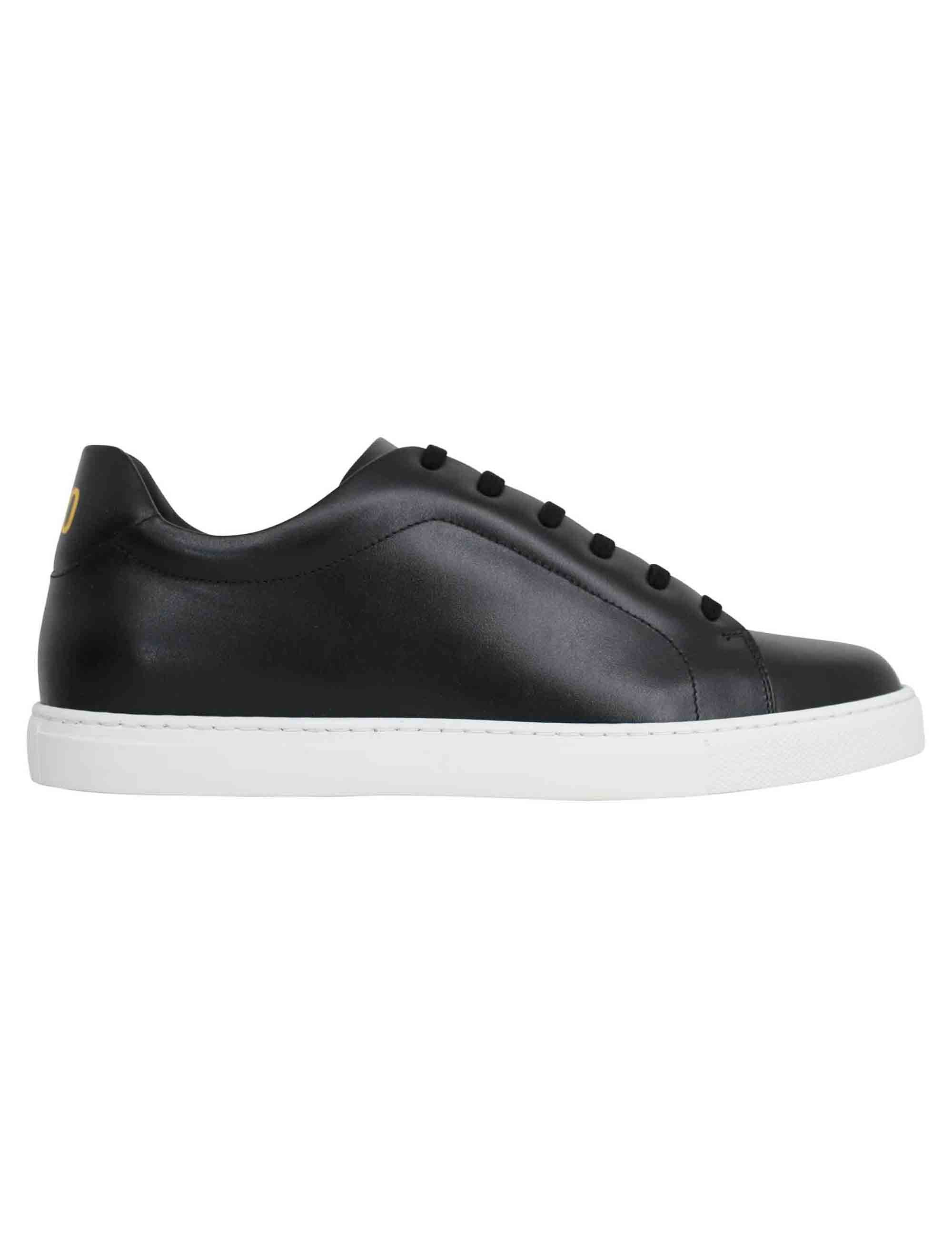 Spatarella Sneakers uomo Foro italico in pelle nera