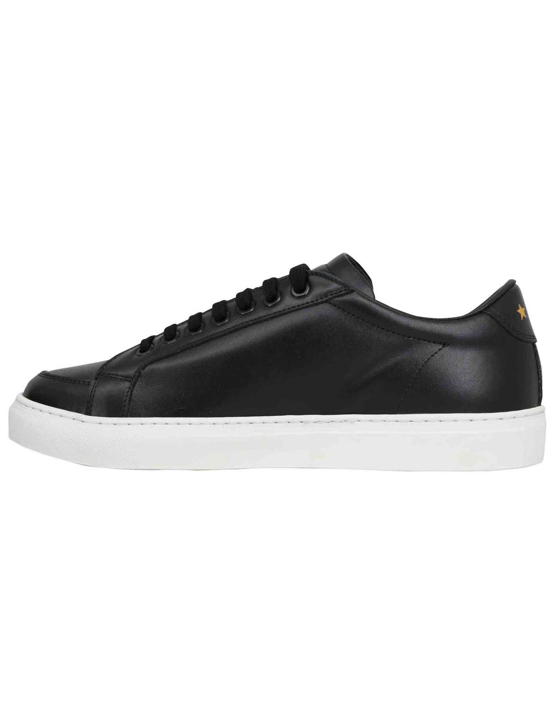Sneakers uomo Top spin in pelle nera