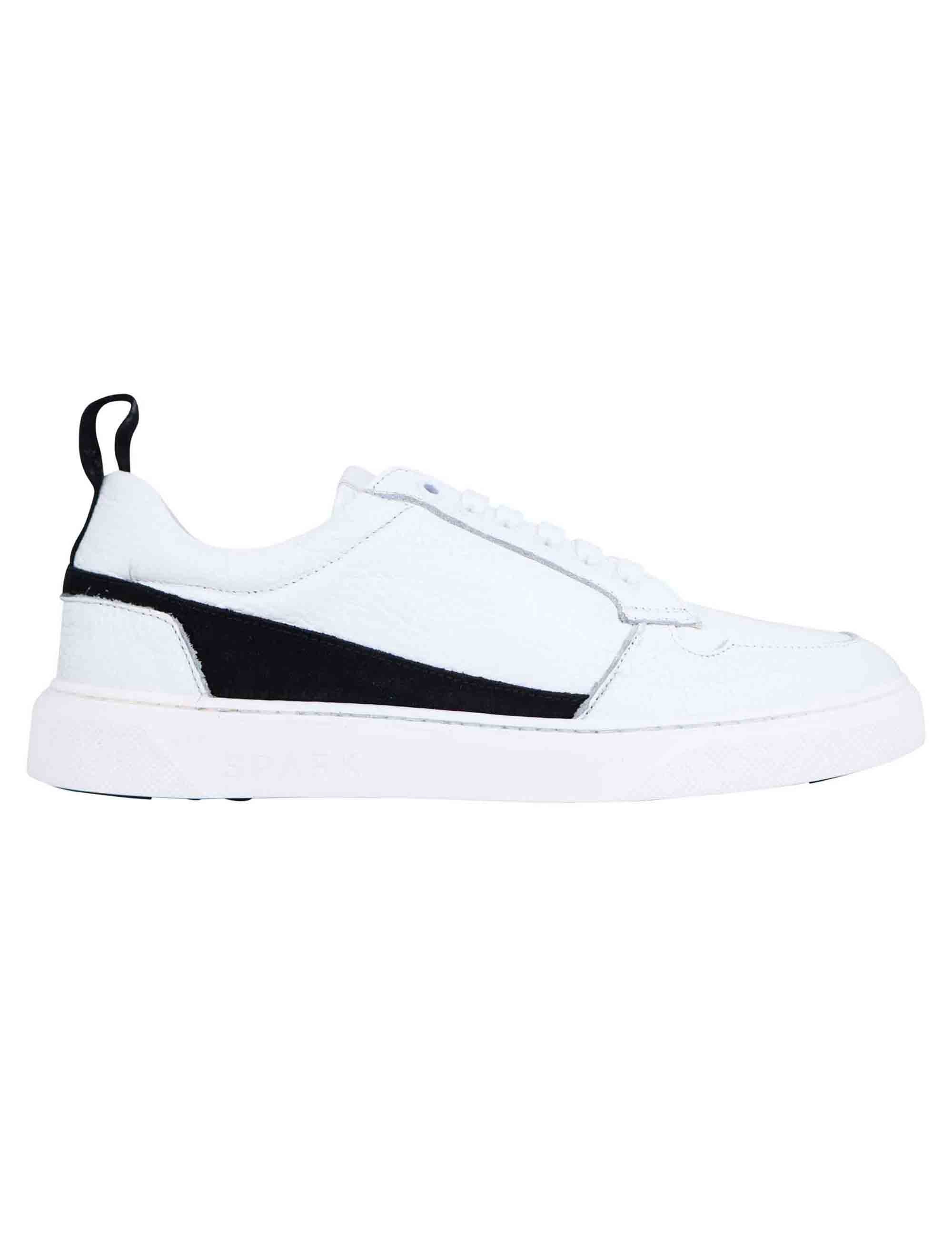 Spatarella Sneakers uomo in pelle bianca