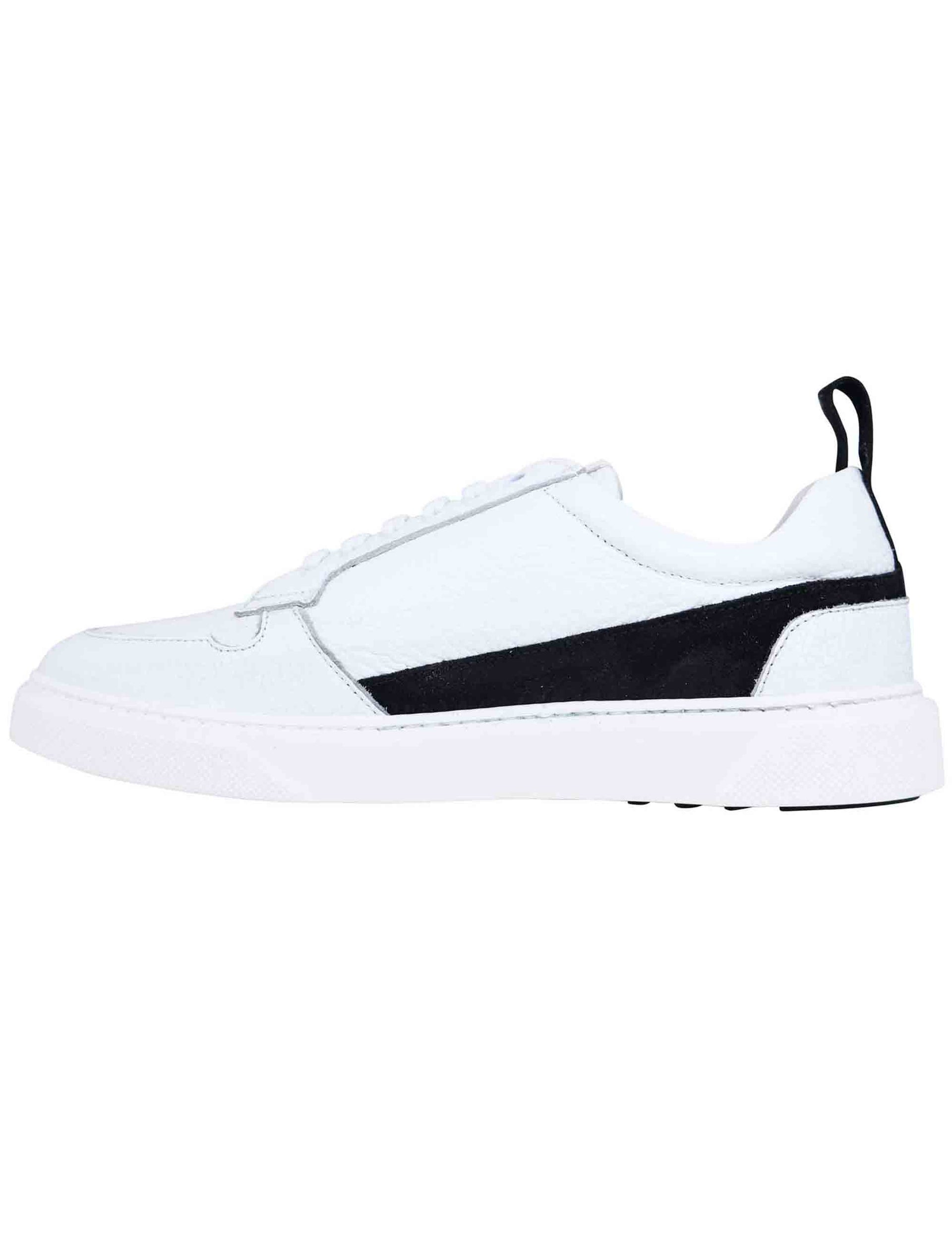 Men's white leather sneakers