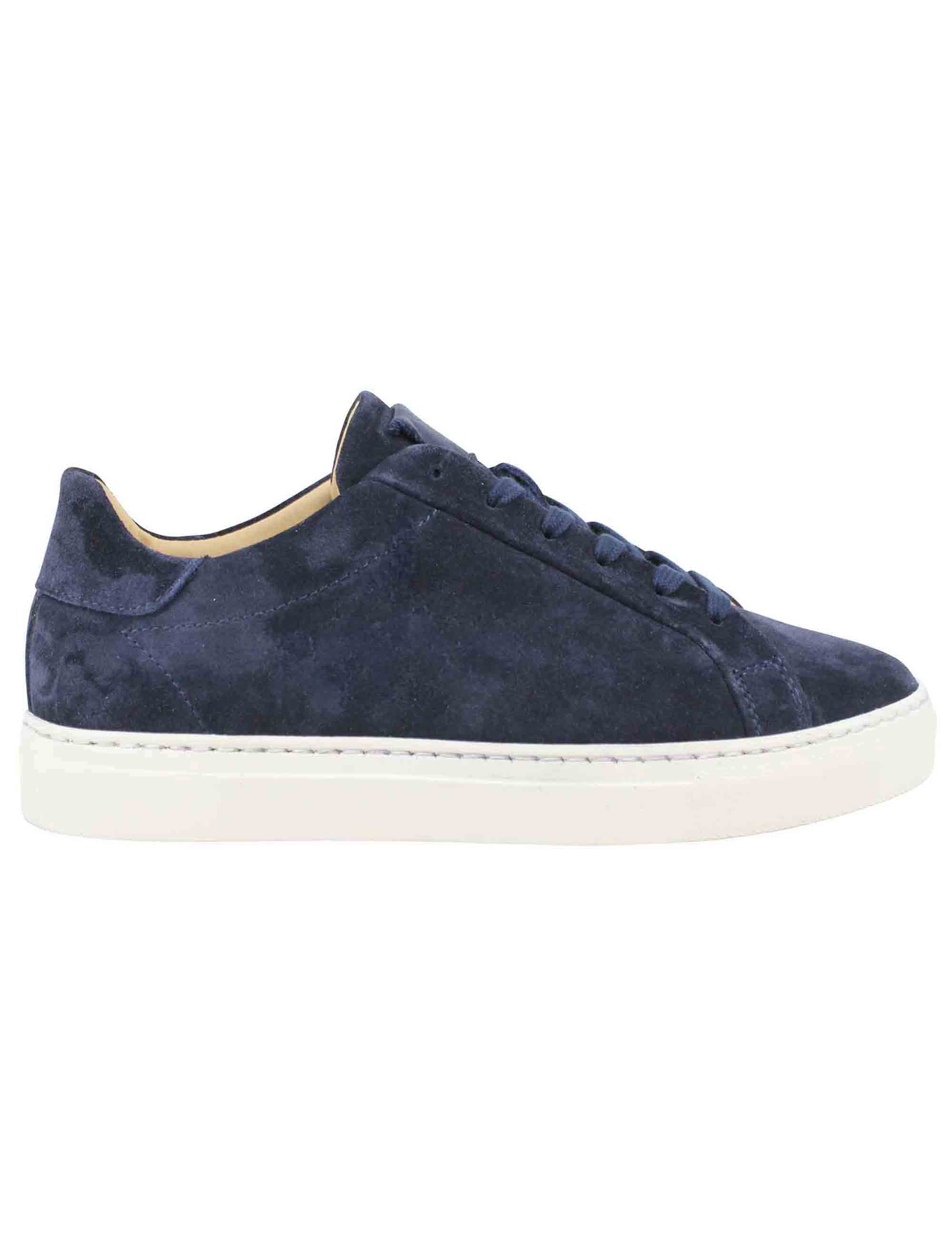 Spatarella Sneakers uomo in camoscio blu