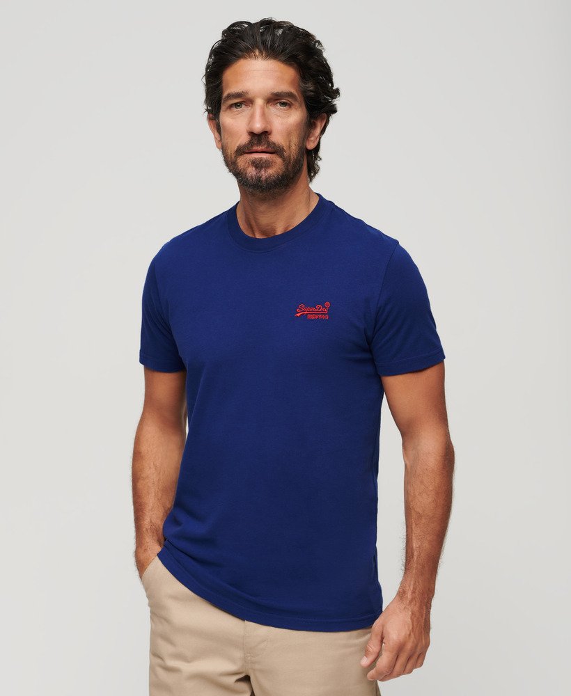 T-shirt uomo in cotone blu