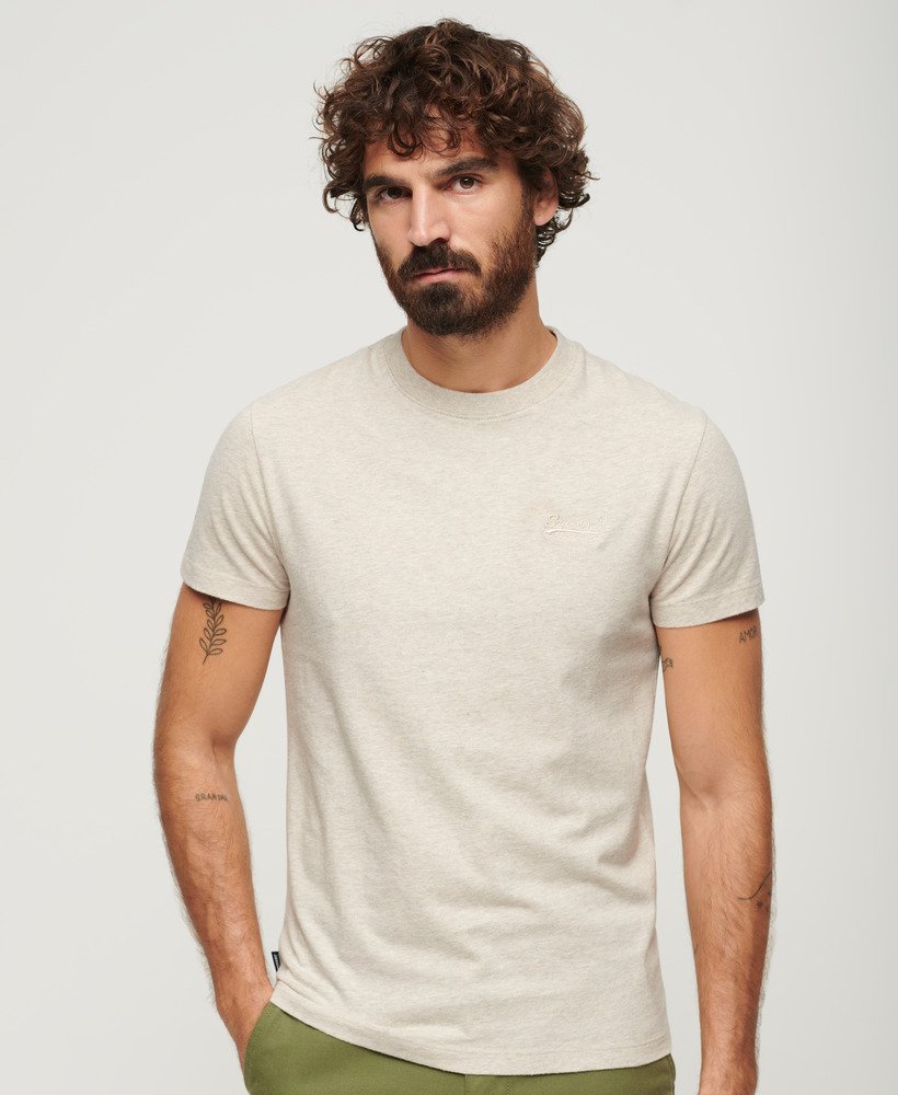 T-shirt uomo slim beige