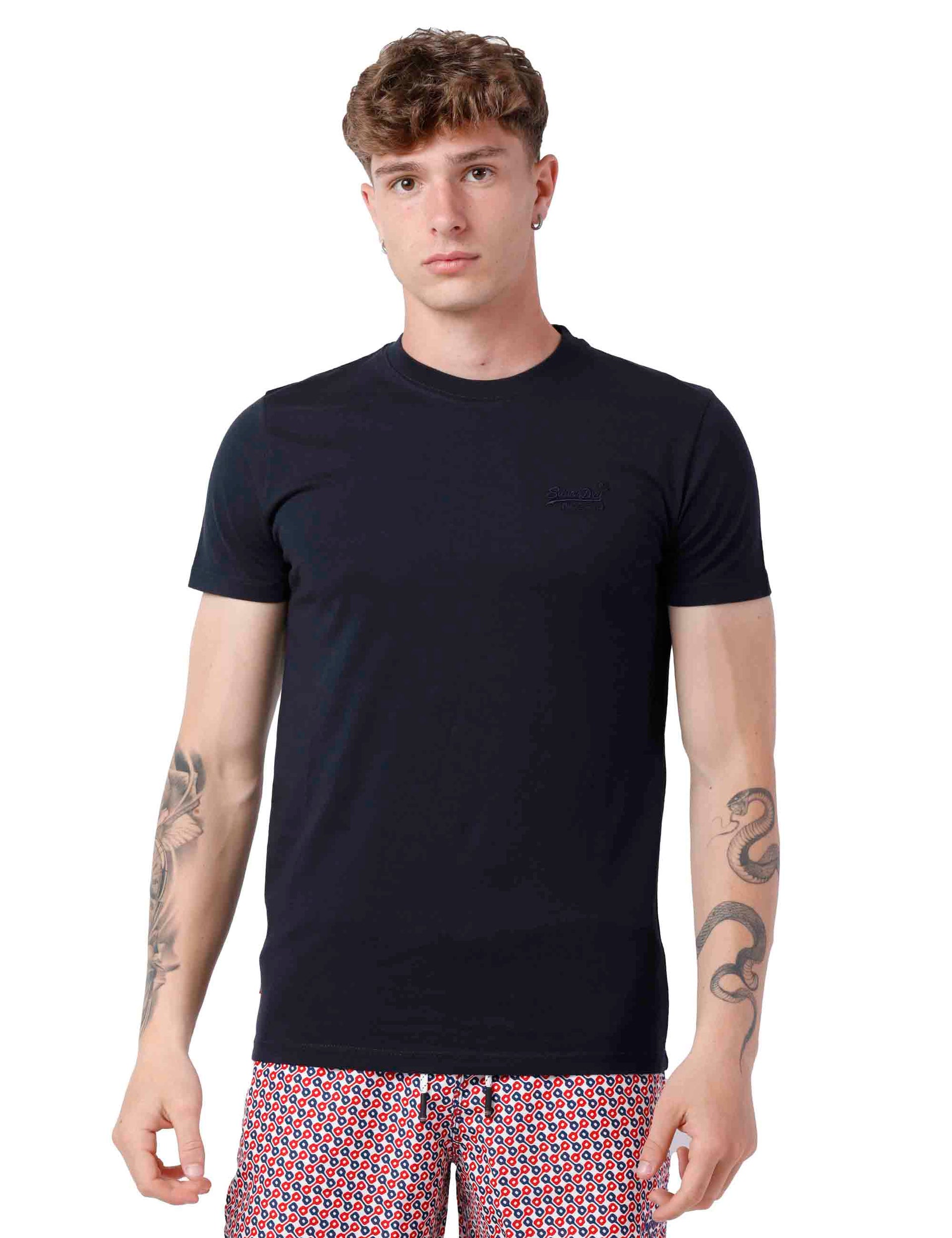 T-shirt uomo slim blu