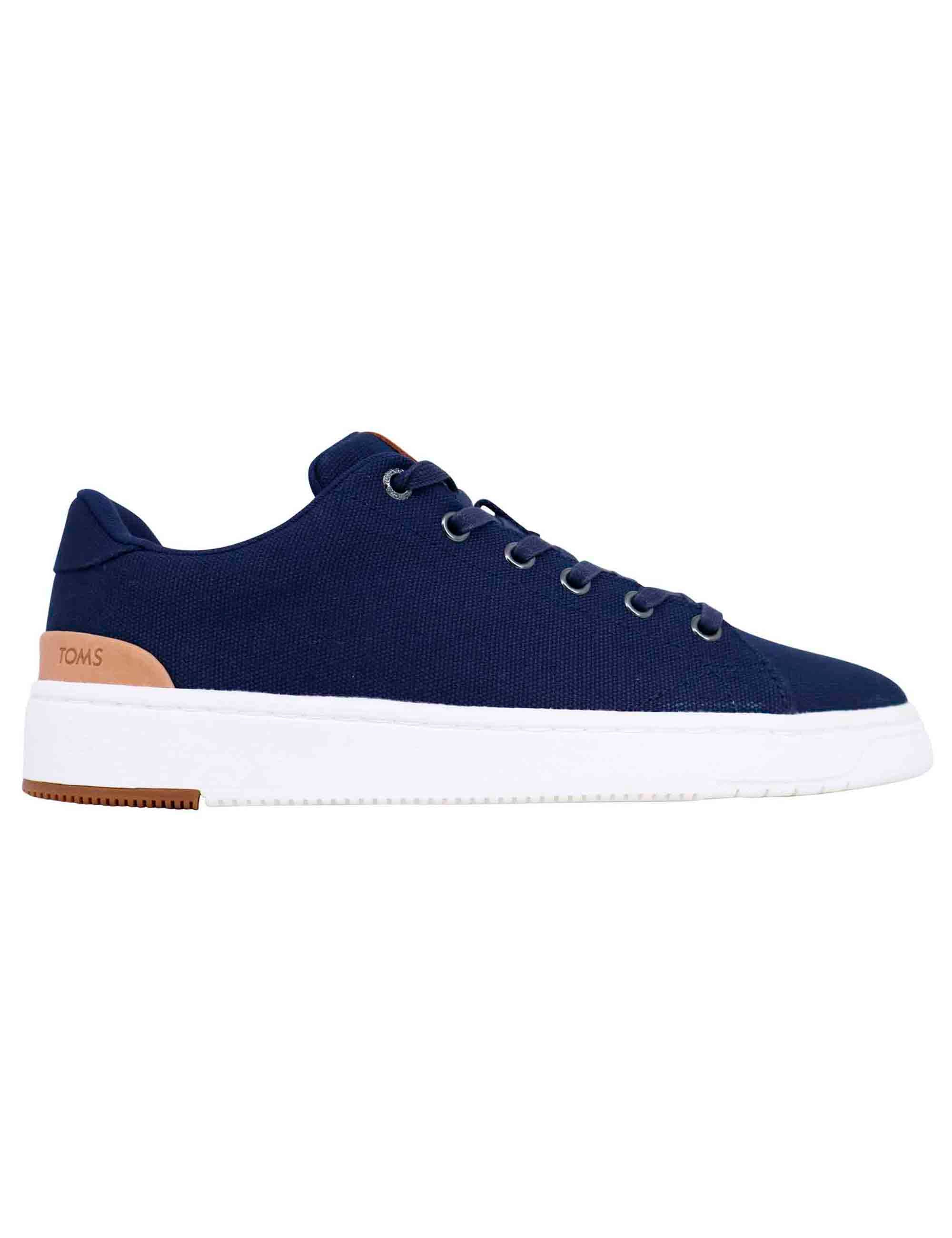 Spatarella Sneakers uomo in tessuto blu