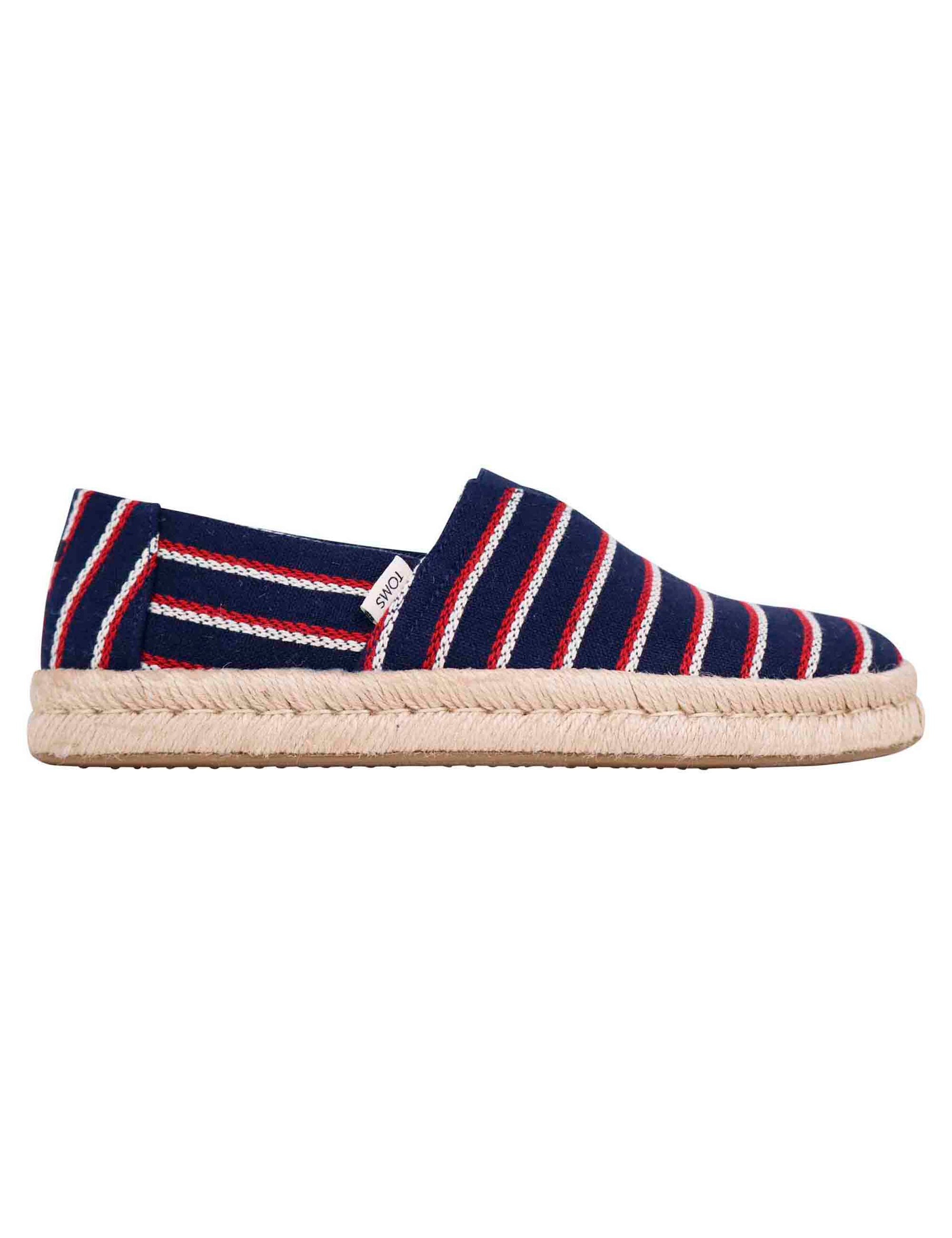 Men's espadrilles in blue canvas with rope sole