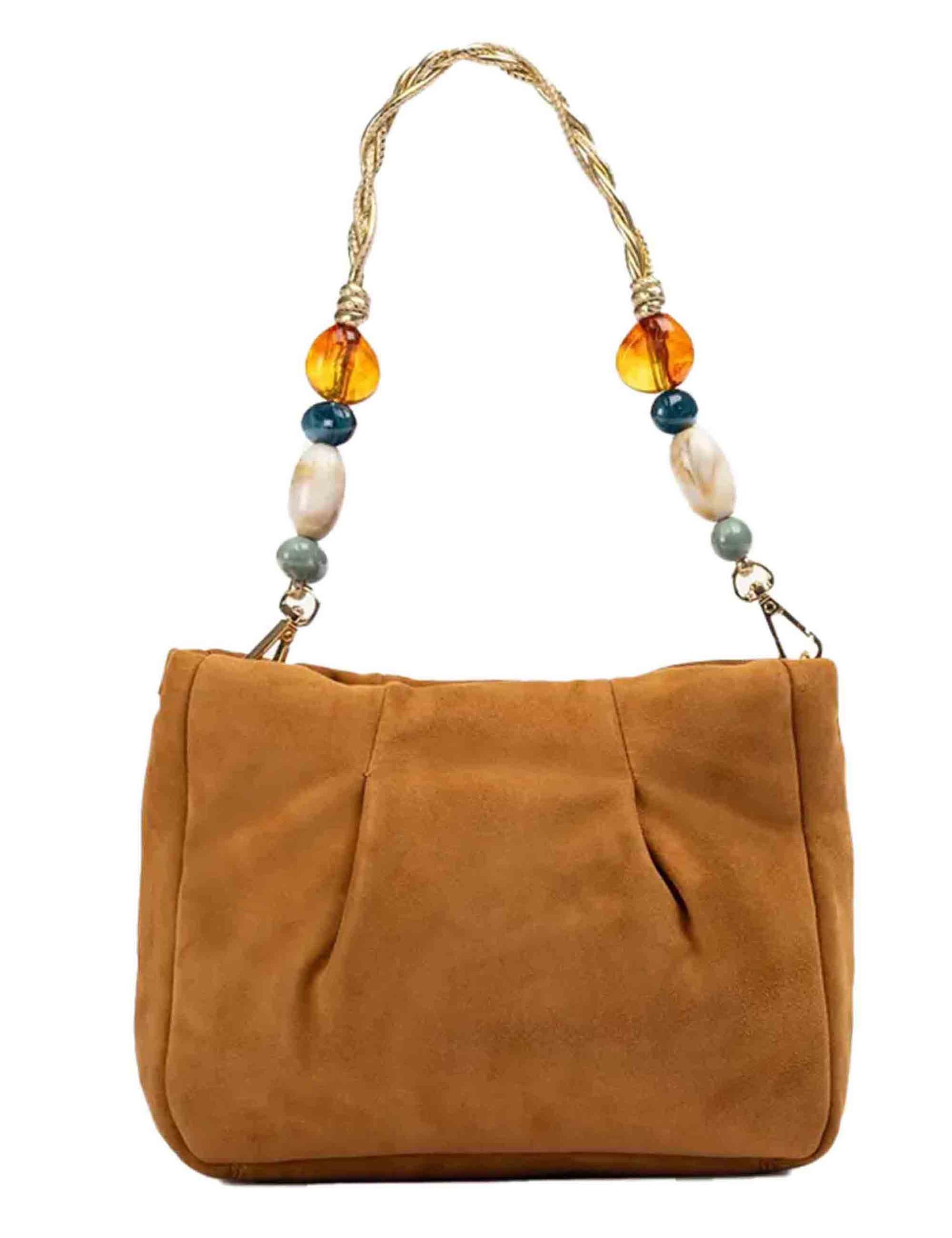 Women's shoulder bags in leather suede