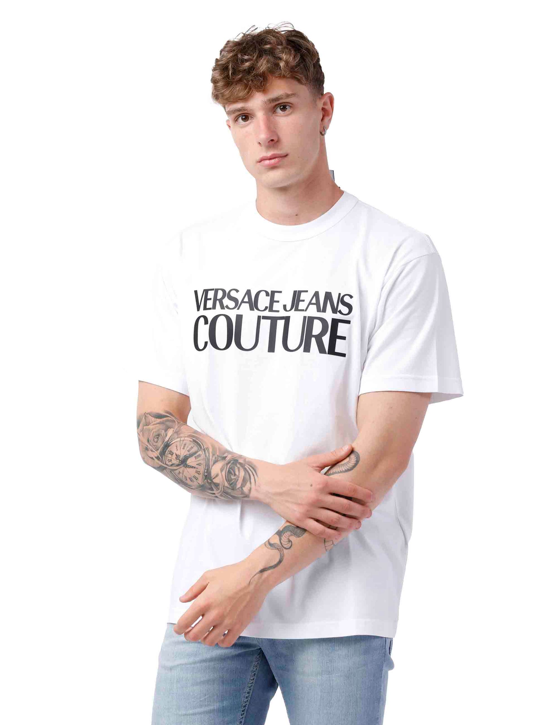 T-shirt uomo in cotone bianco