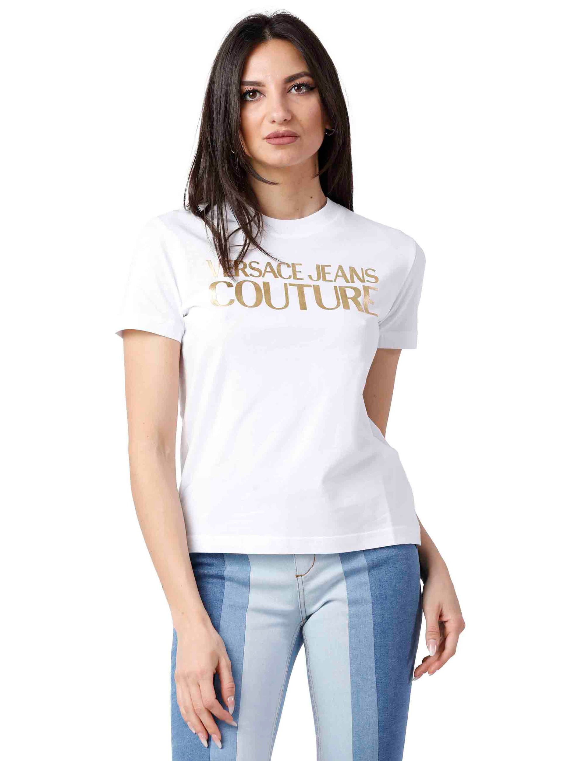 T-shirt donna in cotone bianco