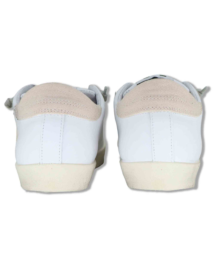 Sneakers donna Prime in pelle bianca e off white con stelle 2SD5092 126 2Star 