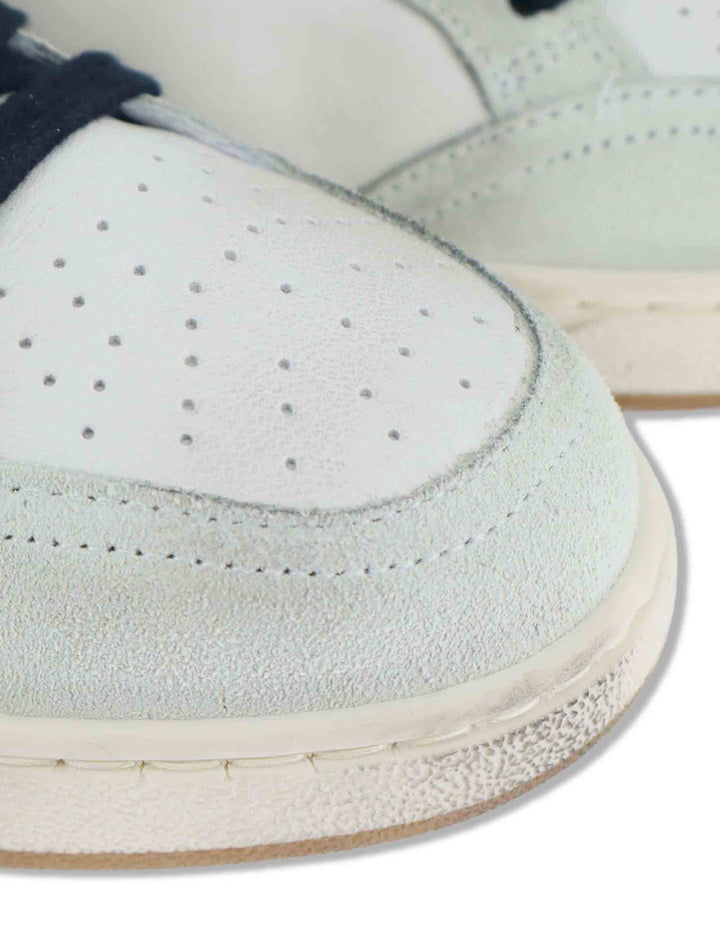 Sneakers uomo Week in pelle bianca con stelle laterali 2SU5052 032 2Star 