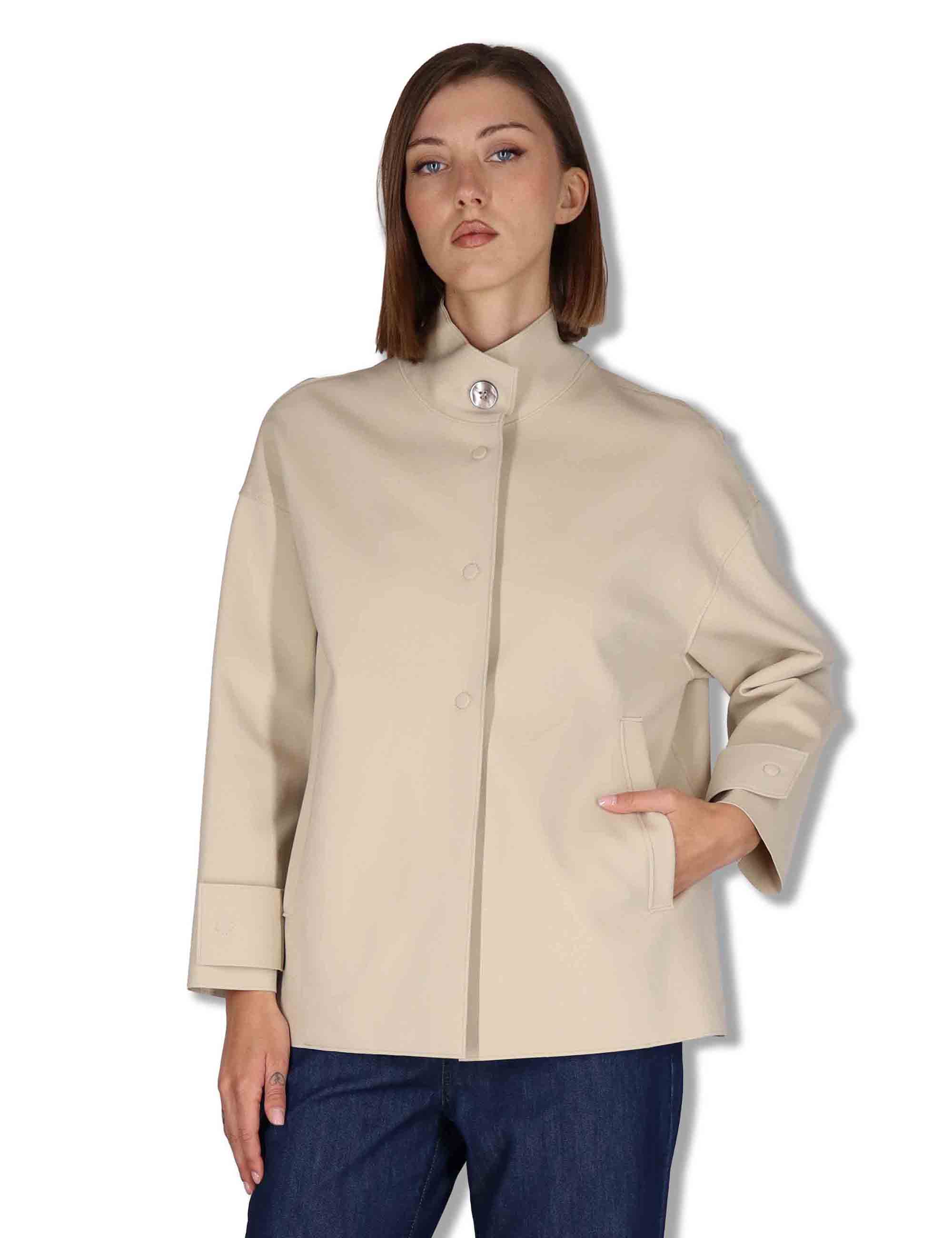 Giaccche donna coreana Sanzio in Tessuto Tecnico Stretch naturale 50260005 031 Ewooluzione 