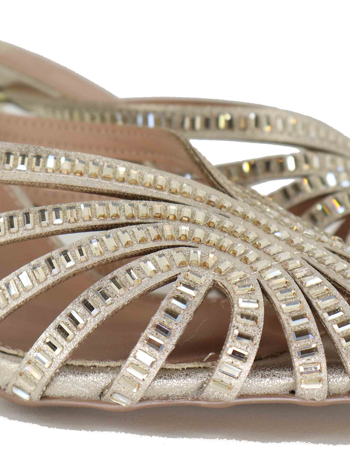 Sandali donna in tessuto e strass oro con tacco alto oro SUSANA-566 5138-04 Exe 