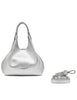 Borse Dua in pelle laminata argento Donna BS9719 RNGDBL T.U. 14369
