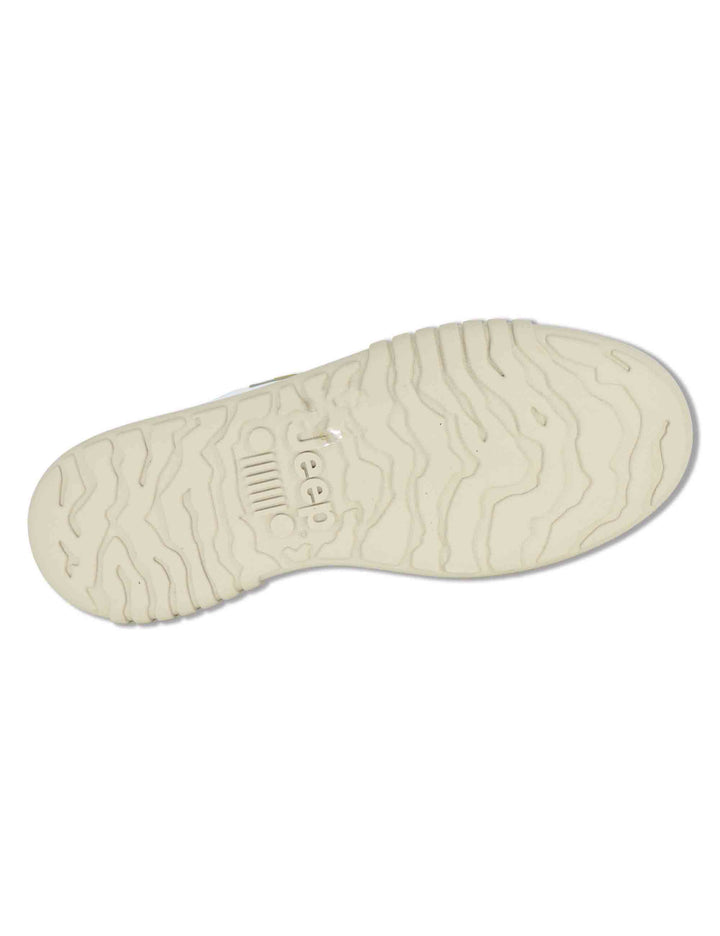 Sneakers uomo Rock White in pelle bianca con suola leggera JM52091A 051 Jeep 