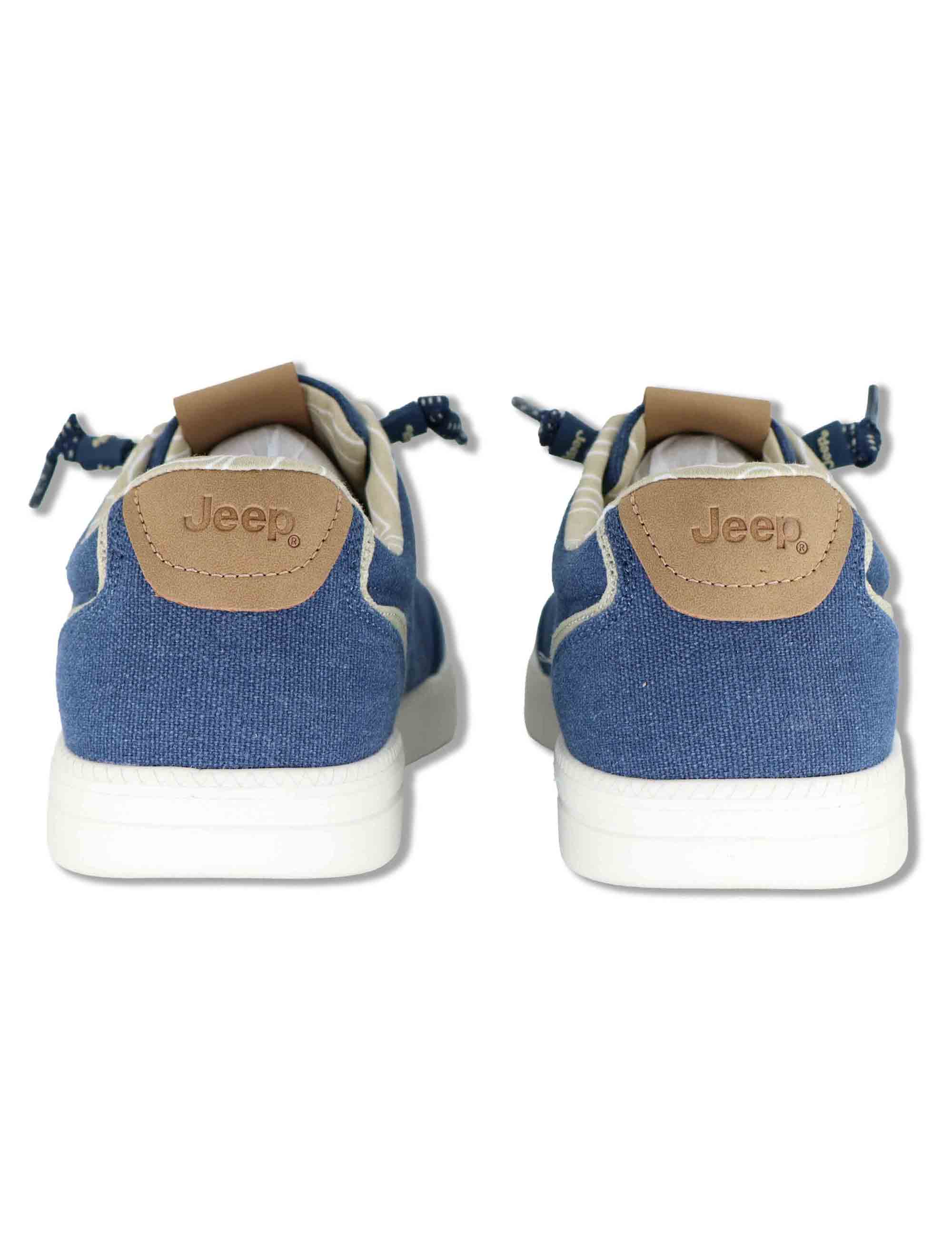 Sneakers uomo Jeepster in canvas blu con suola leggera JM61060A 016 Jeep 