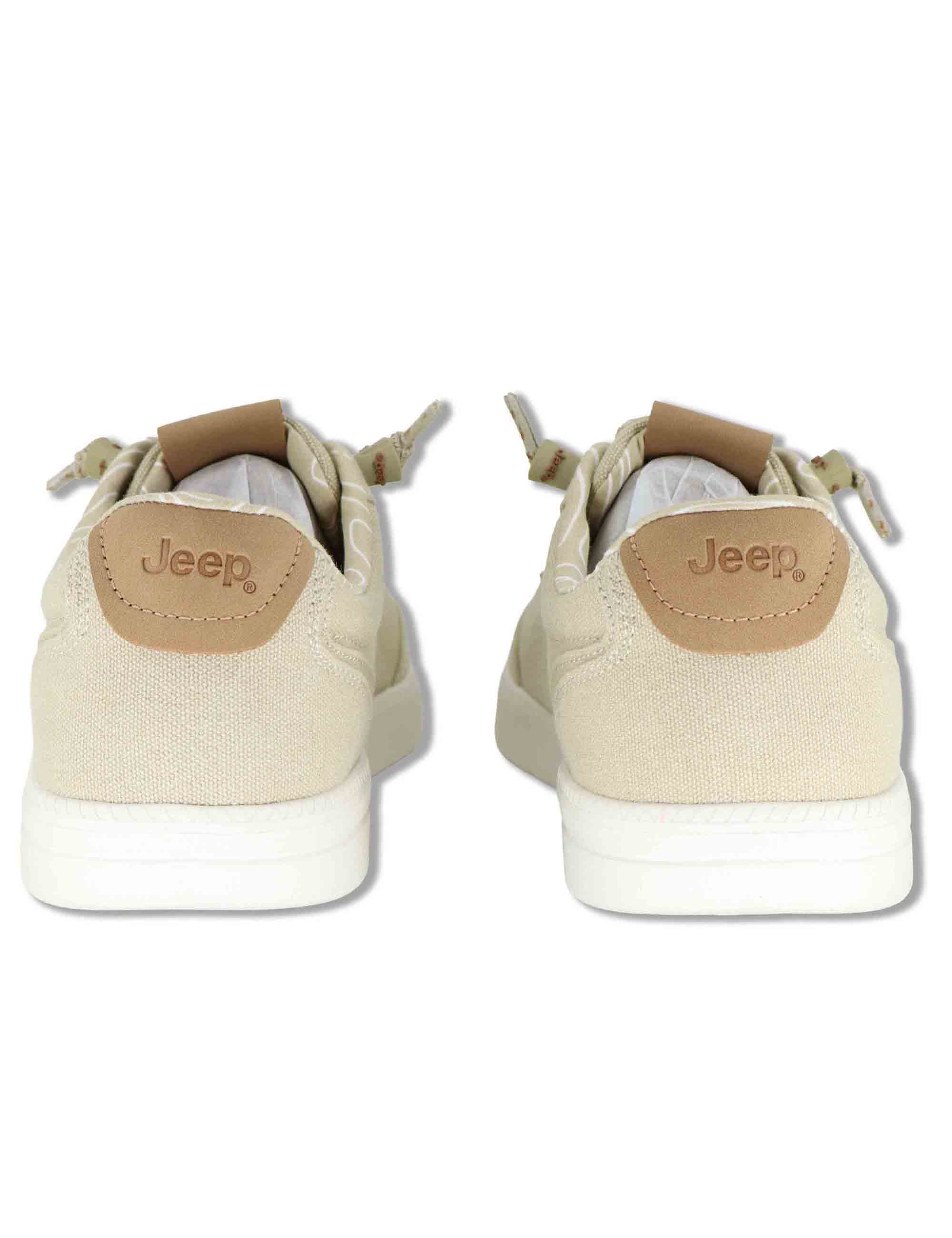 Sneakers uomo Jeepster in canvas beige con suola leggera JM61060A 023 Jeep 