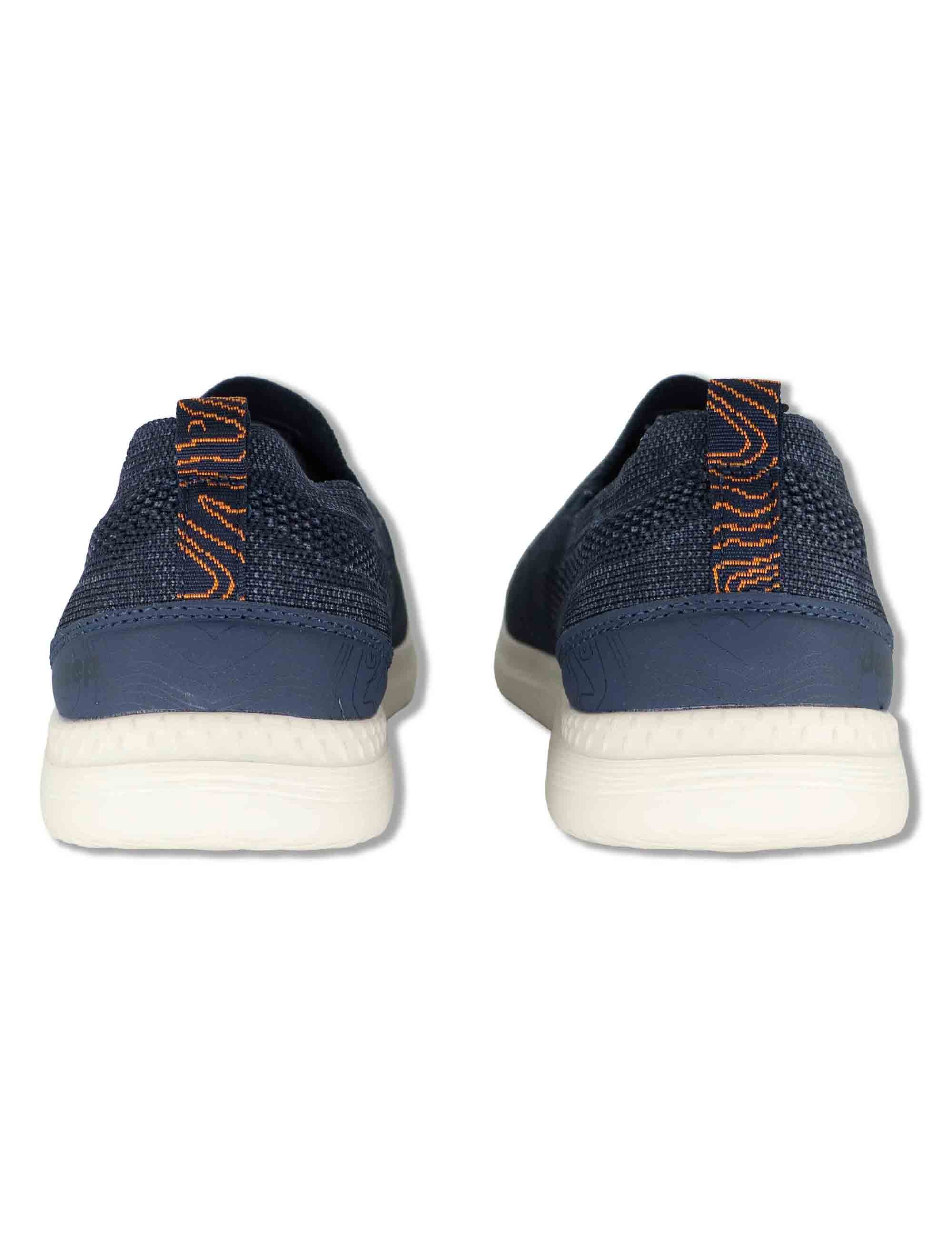 Mocassini uomo Karoo Slip On in tessuto stone washed blu JM61080A 016 Jeep 
