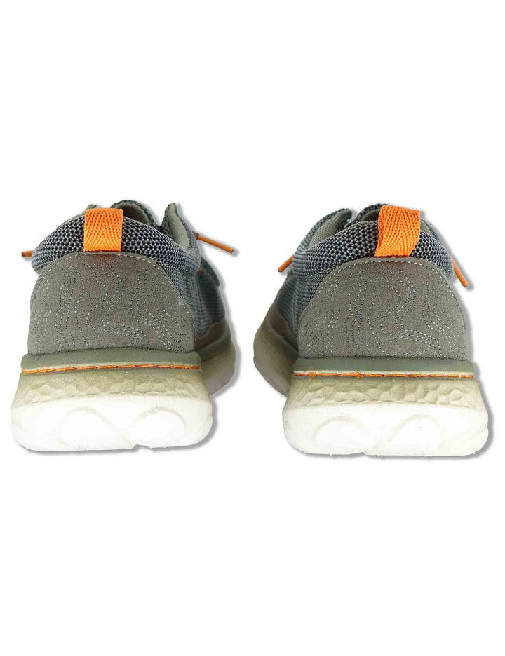 Stringate uomo Kauai Wallabee Knit in tessuto washed verde con suola in gomma JM61090A 020 Jeep 