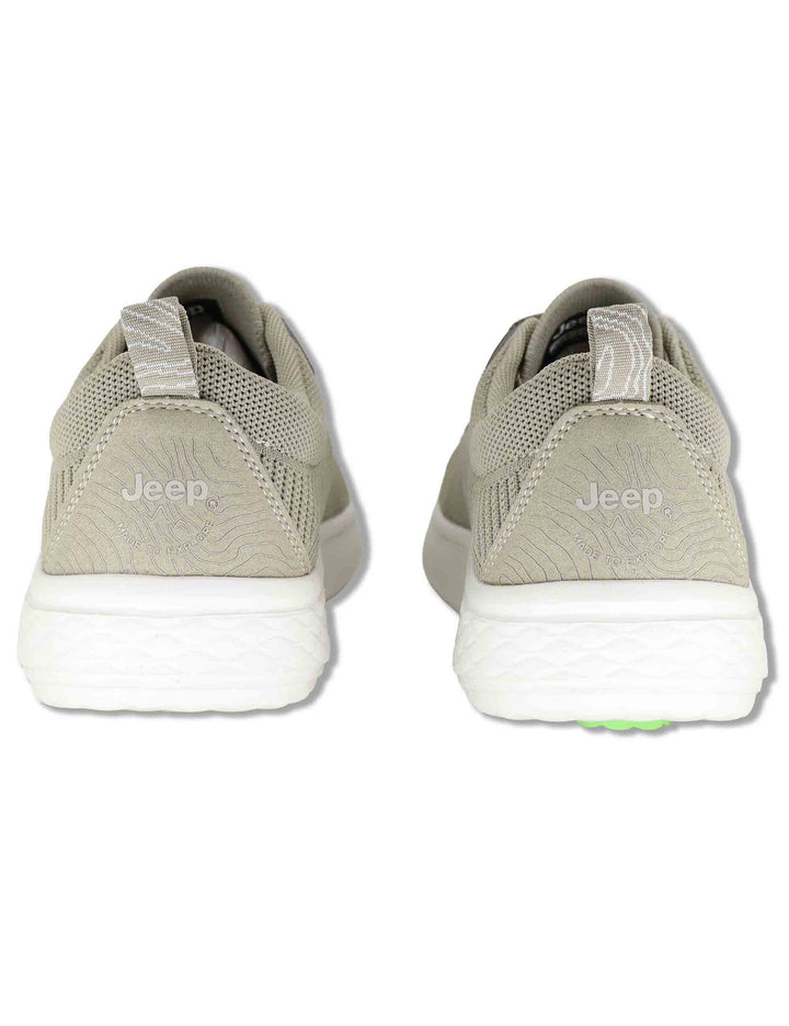 Sneakers uomo Kobi Derby in tessuto washed beige con suola in gomma JM61100A 025 Jeep 