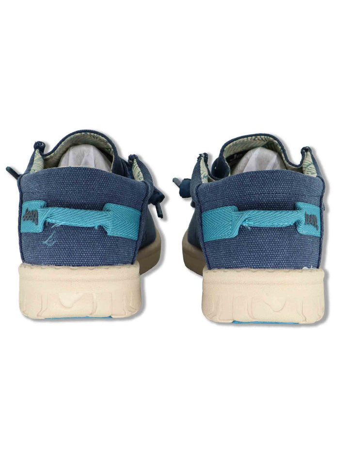 Sneakers uomo Samoa Walllabee Cvs in canvas whashed riciclato blu JM61110A 016 Jeep 